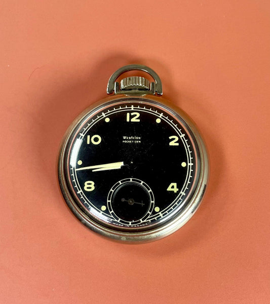 2.5 inch Westclox Pocket Watch  Works
