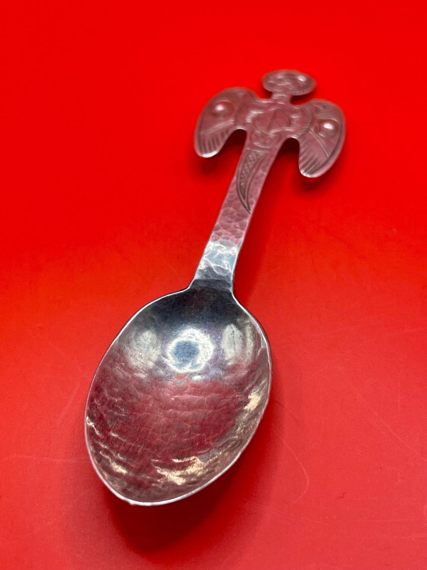 First Nations Indigenous Handcrafted Sterling Silver Thunderbird Spoon