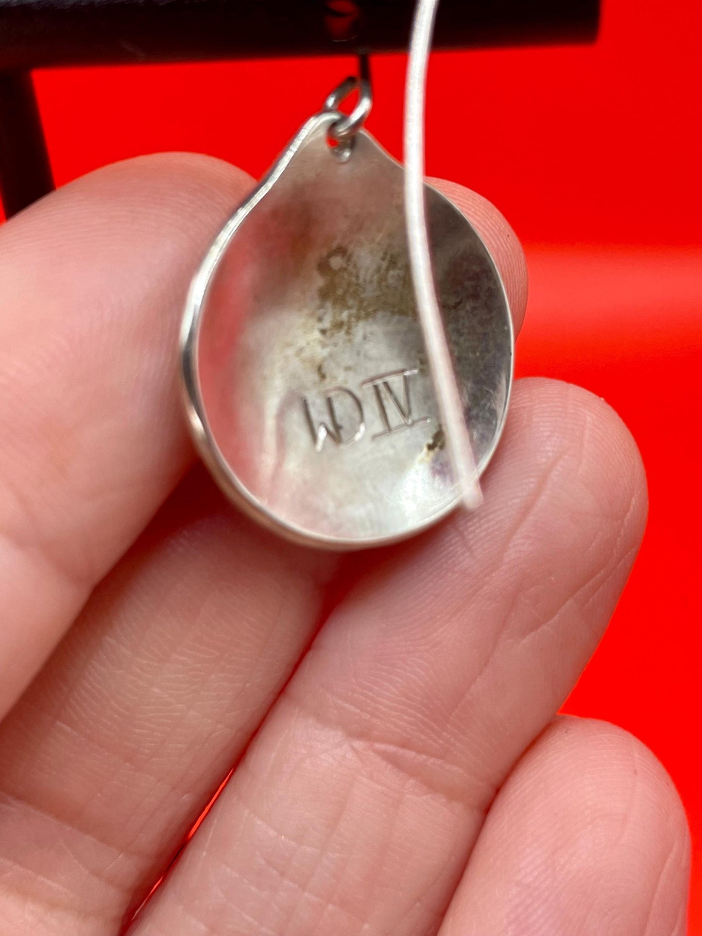 Fabulous indigenous first nations Pacific Northwest coast Walter Davidson sterling handmade earrings - wow  1.5 inches long