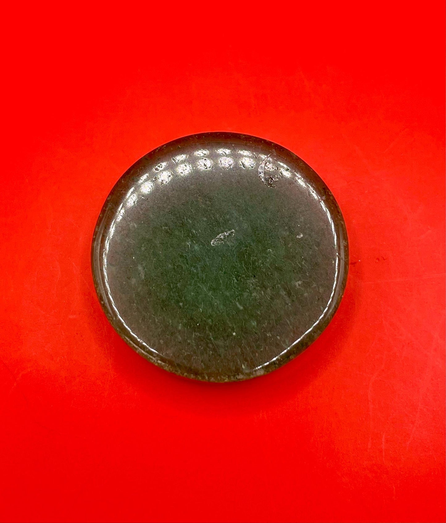 Lovely old Chinese untested, gold and jade pendant   beautiful and good value  1.25 inches long