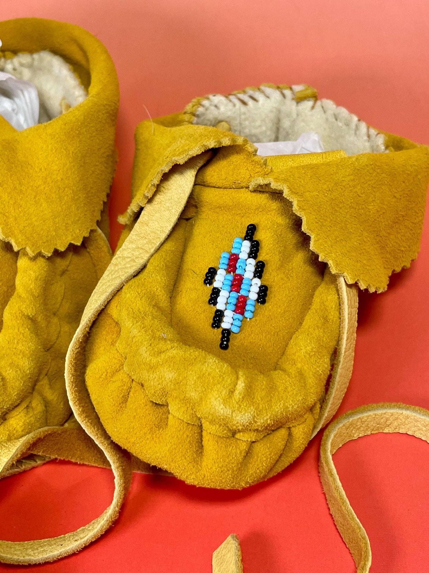 Indigenous First Nations Childs Moccasins 5.5 inches