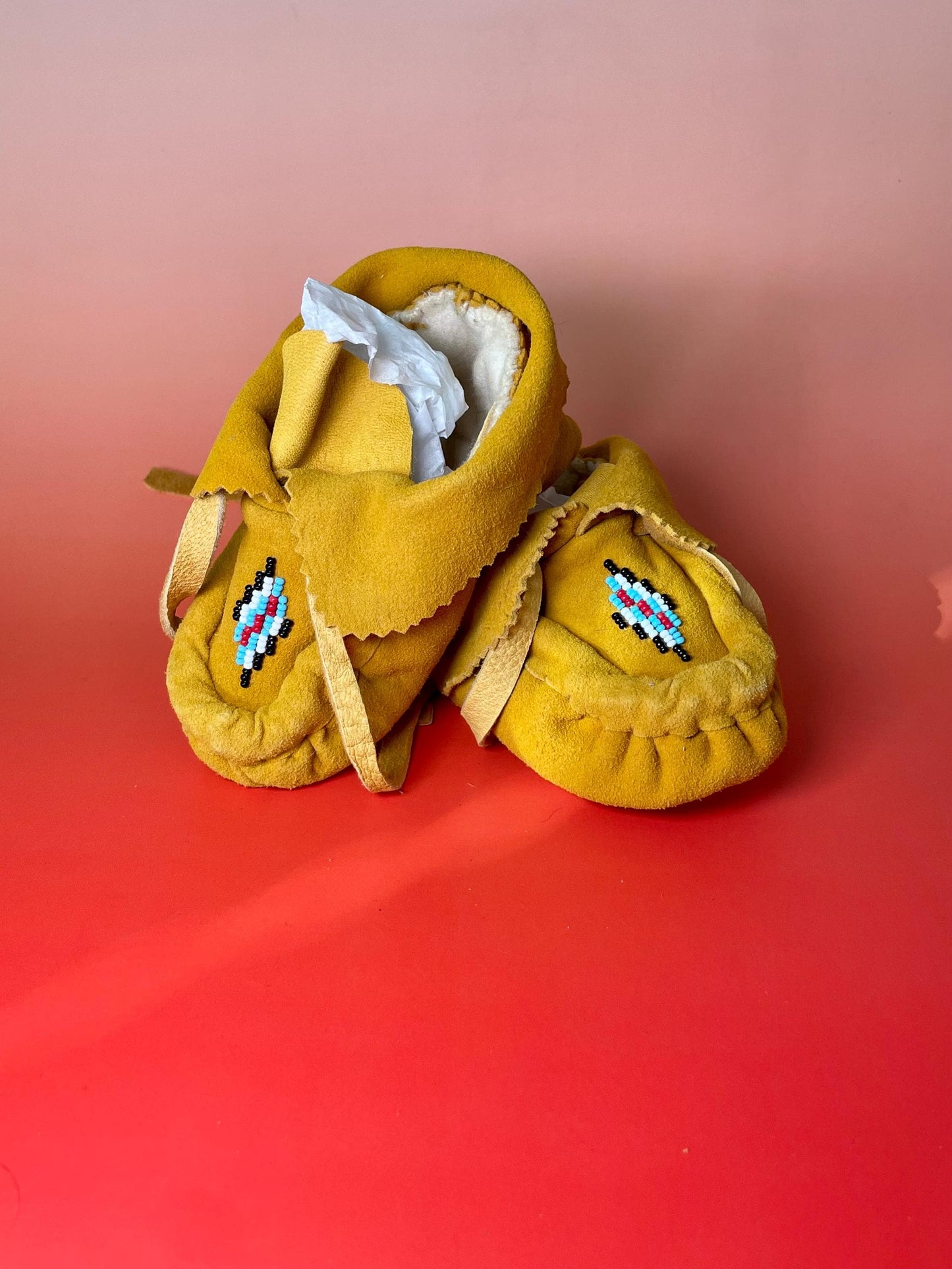 Indigenous First Nations Childs Moccasins 5.5 inches