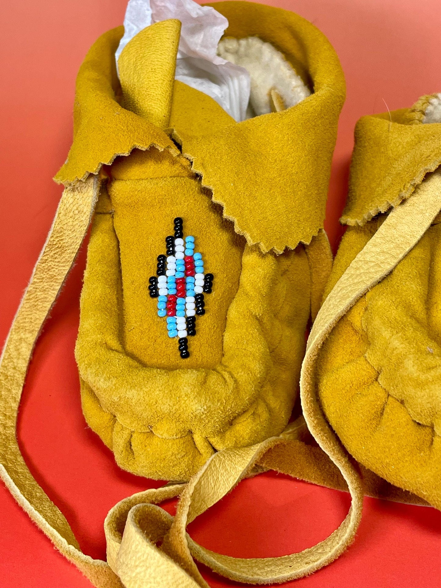 Indigenous First Nations Childs Moccasins 5.5 inches