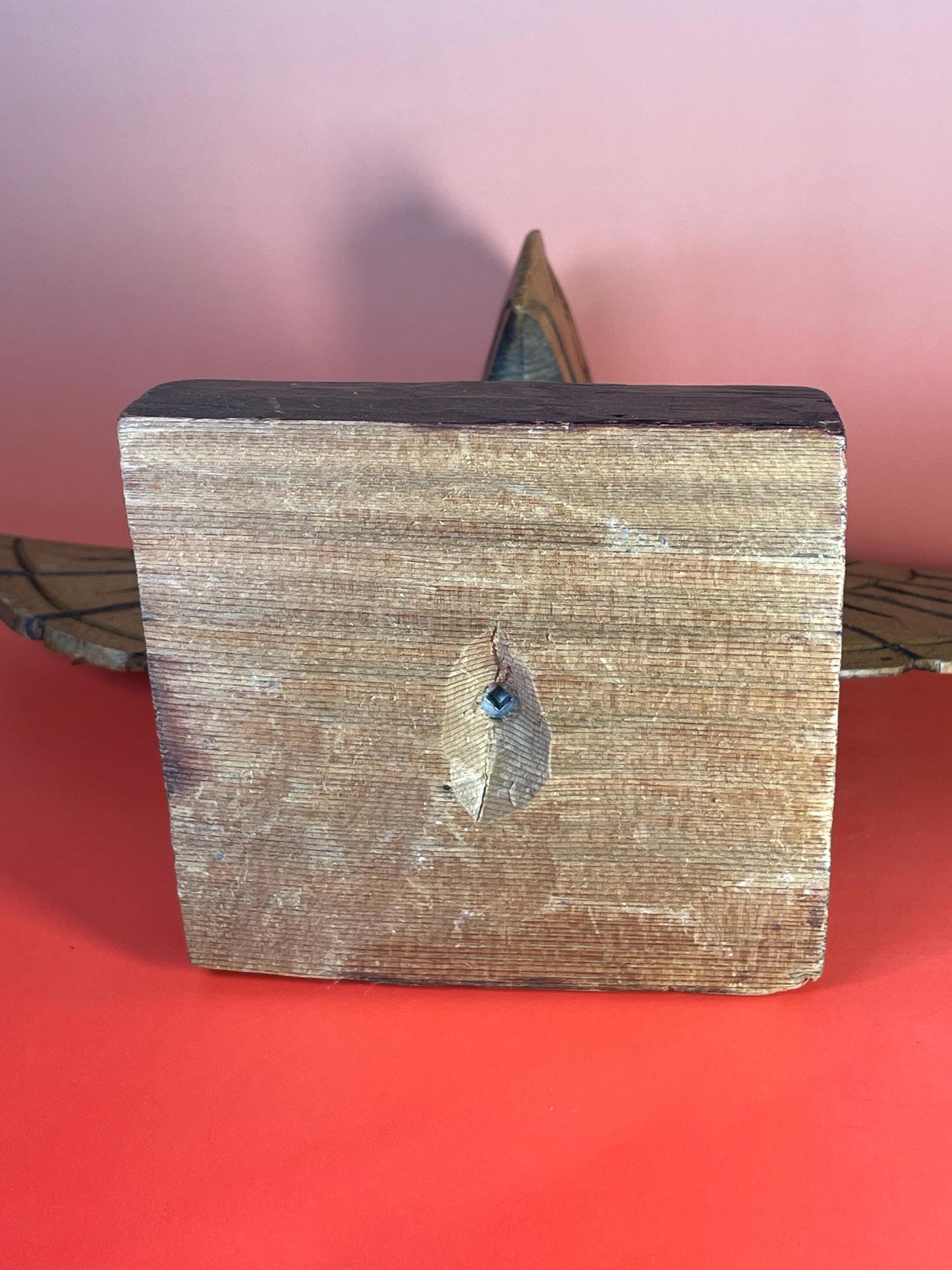 Signed Hand Carved Totem by Chief Seagull 8”