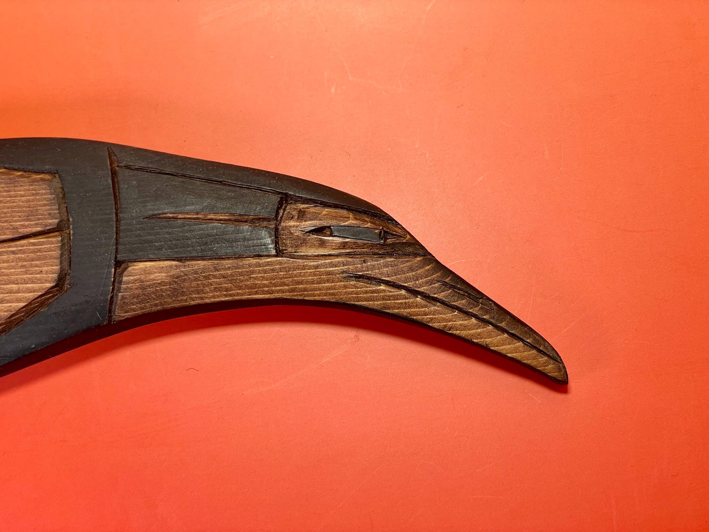 Signed Raven Carving by Frank and Dora Frenchie  Indigenous First Nations