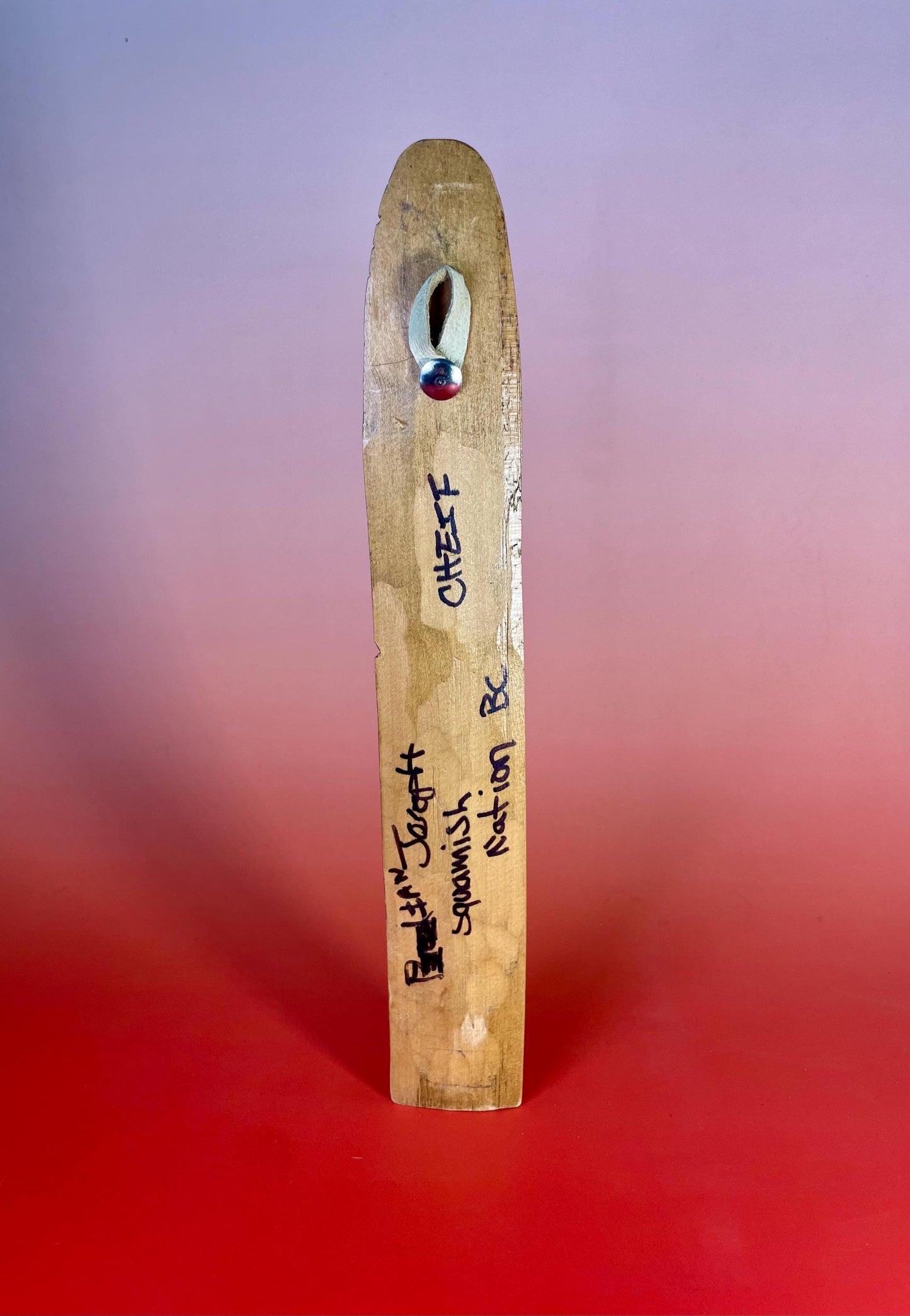 10.75 inch tall Signed Indigenous First Nations carving by Ian Joseph