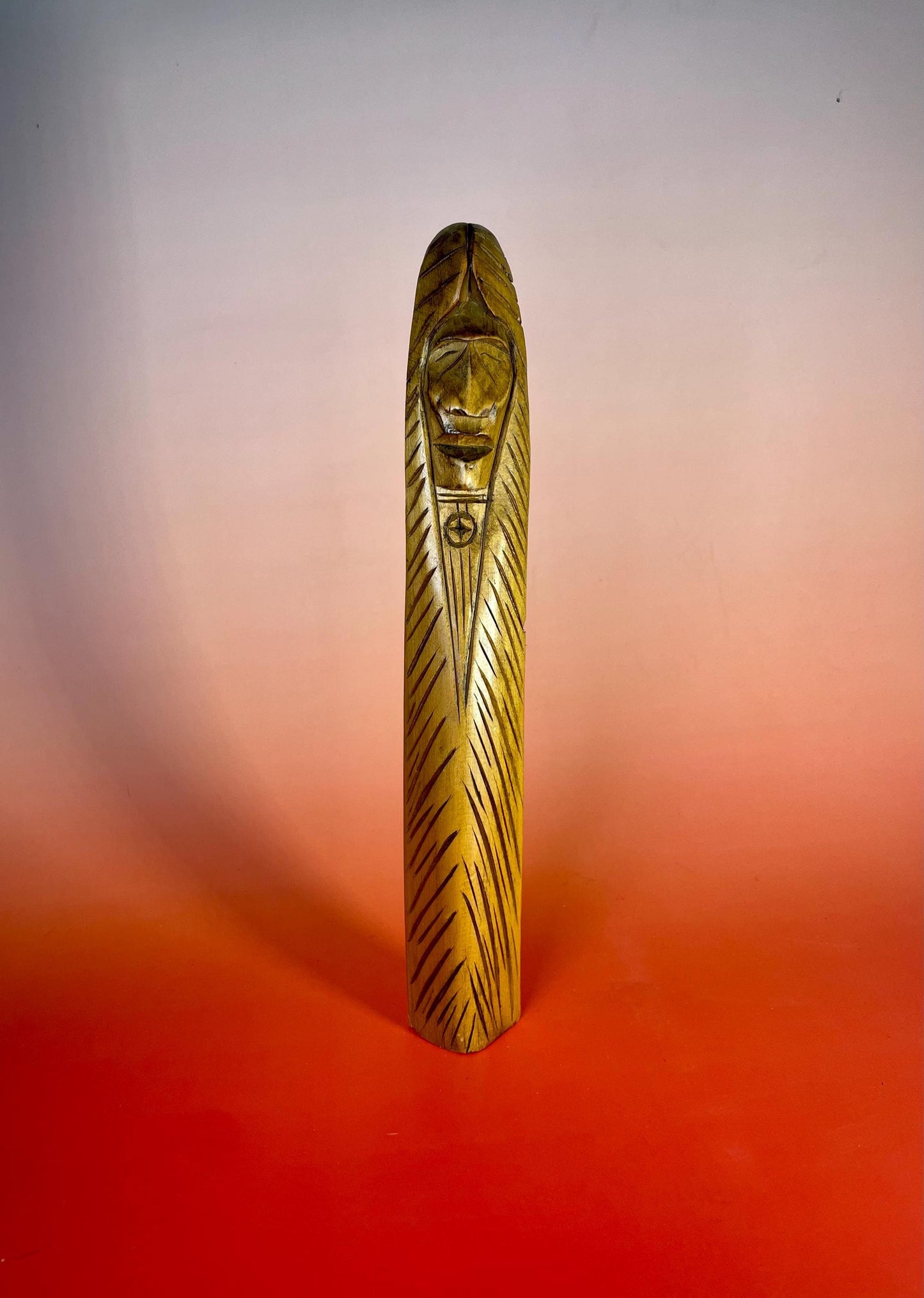 10.75 inch tall Signed Indigenous First Nations carving by Ian Joseph