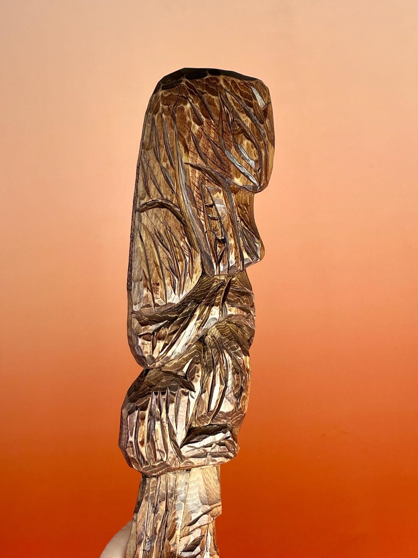 12 inch Signed Indigenous First Nations carved Knife