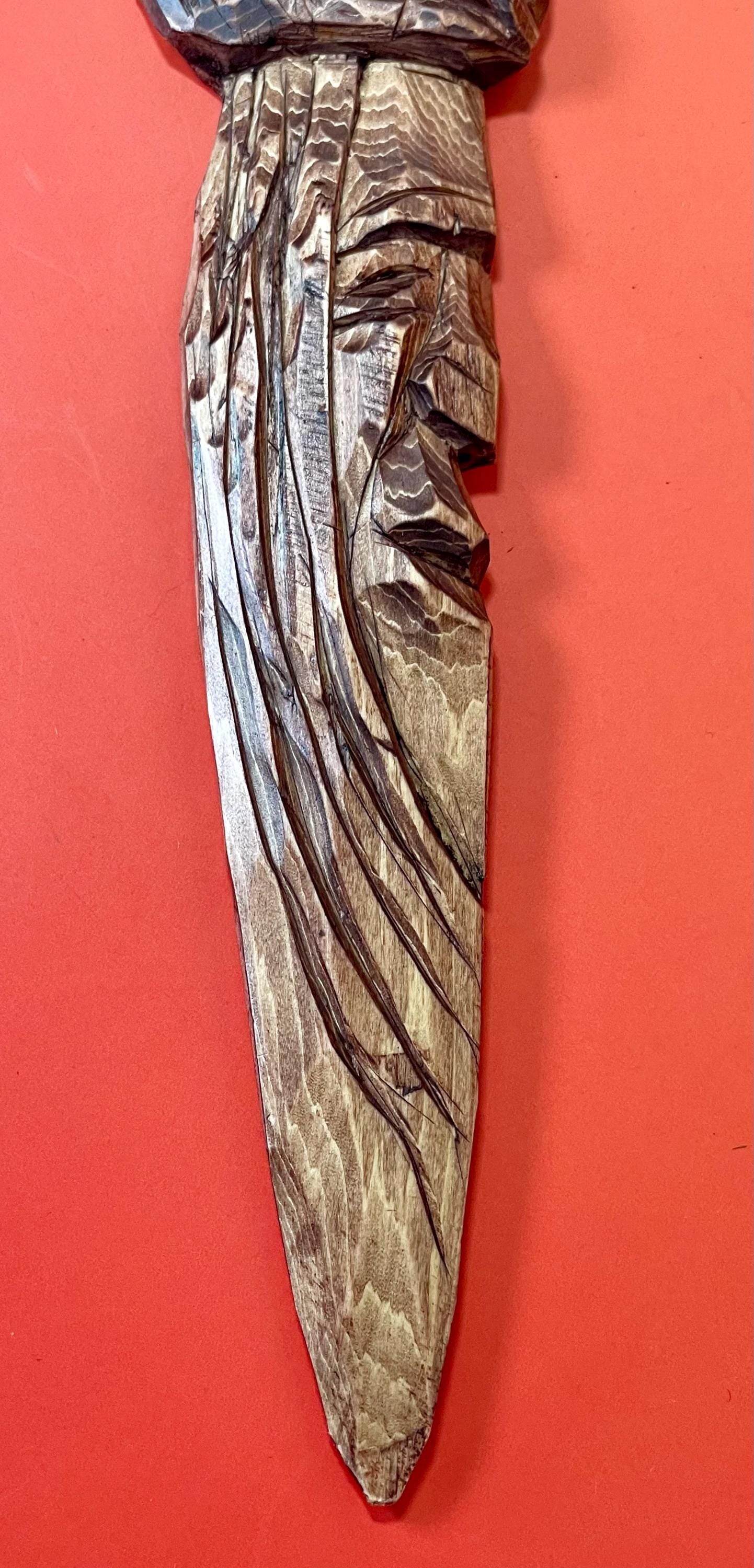 12 inch Signed Indigenous First Nations carved Knife