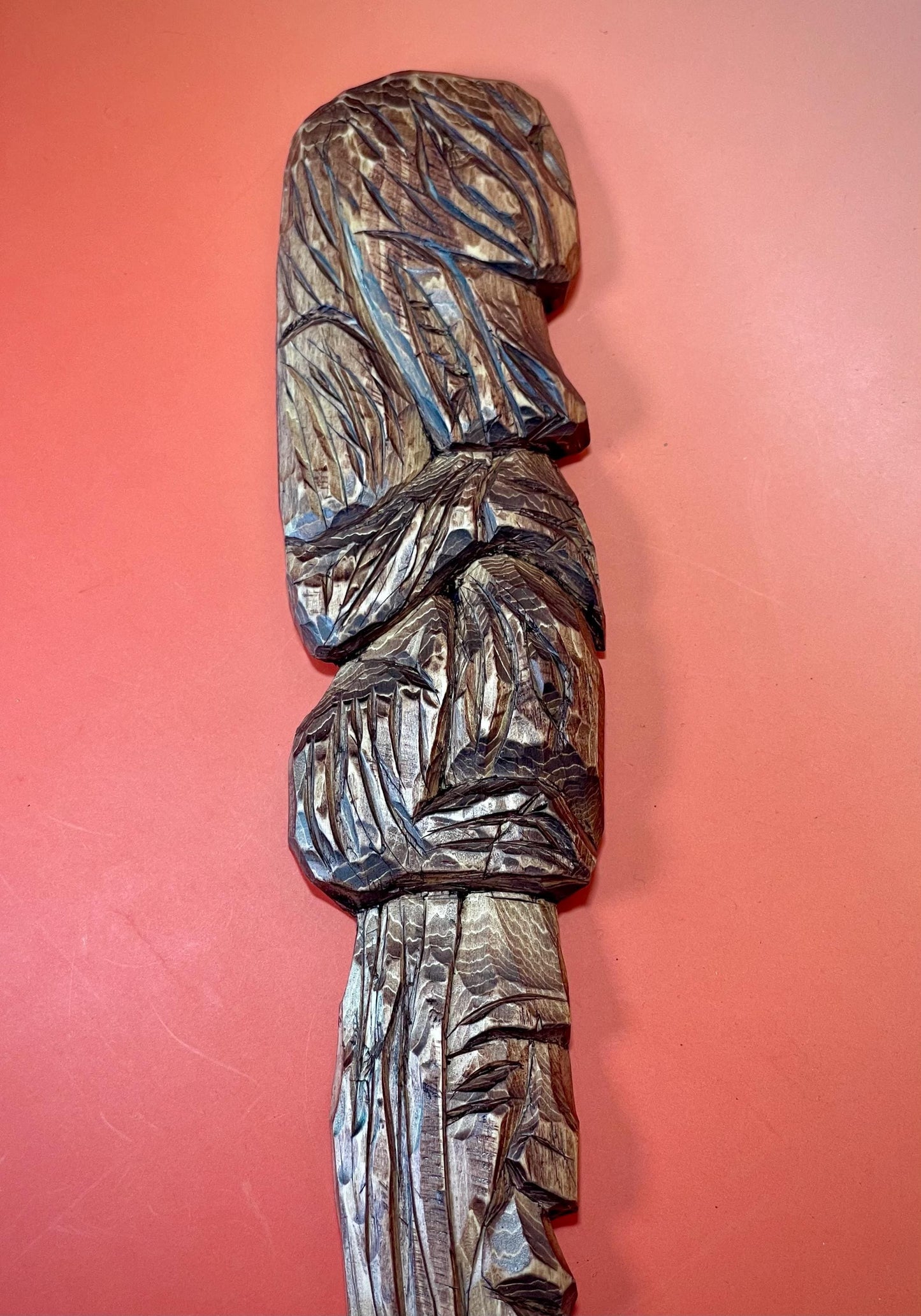 12 inch Signed Indigenous First Nations carved Knife