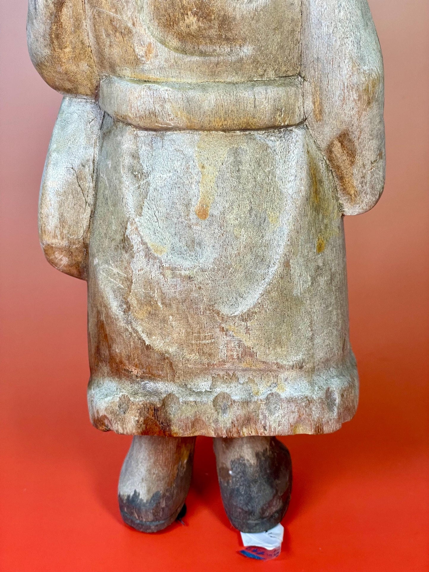 Ancient Wooden Sage Statue  A wise old relic