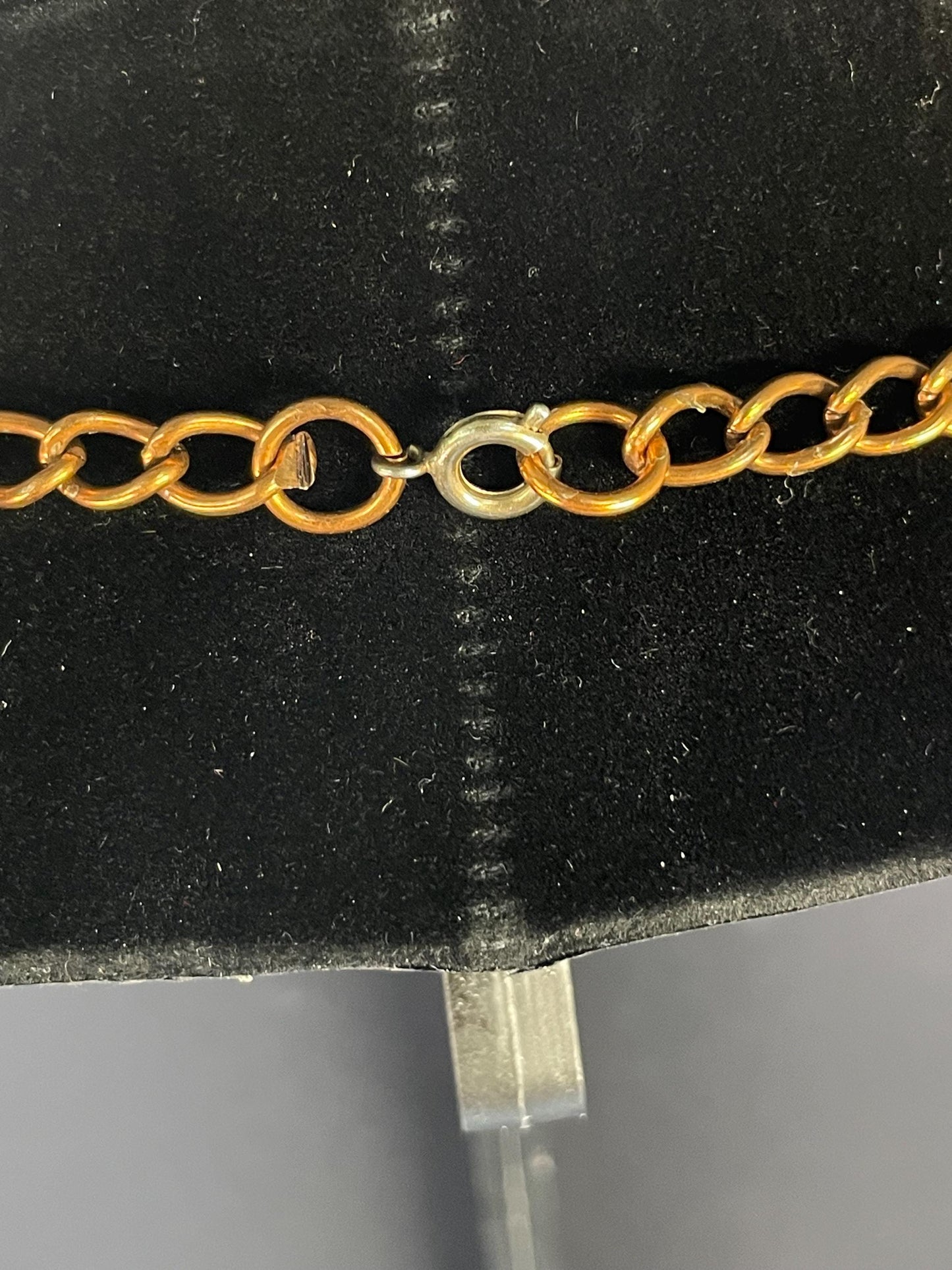 Lovely 2 inch Cooper pendant with chain  great gift