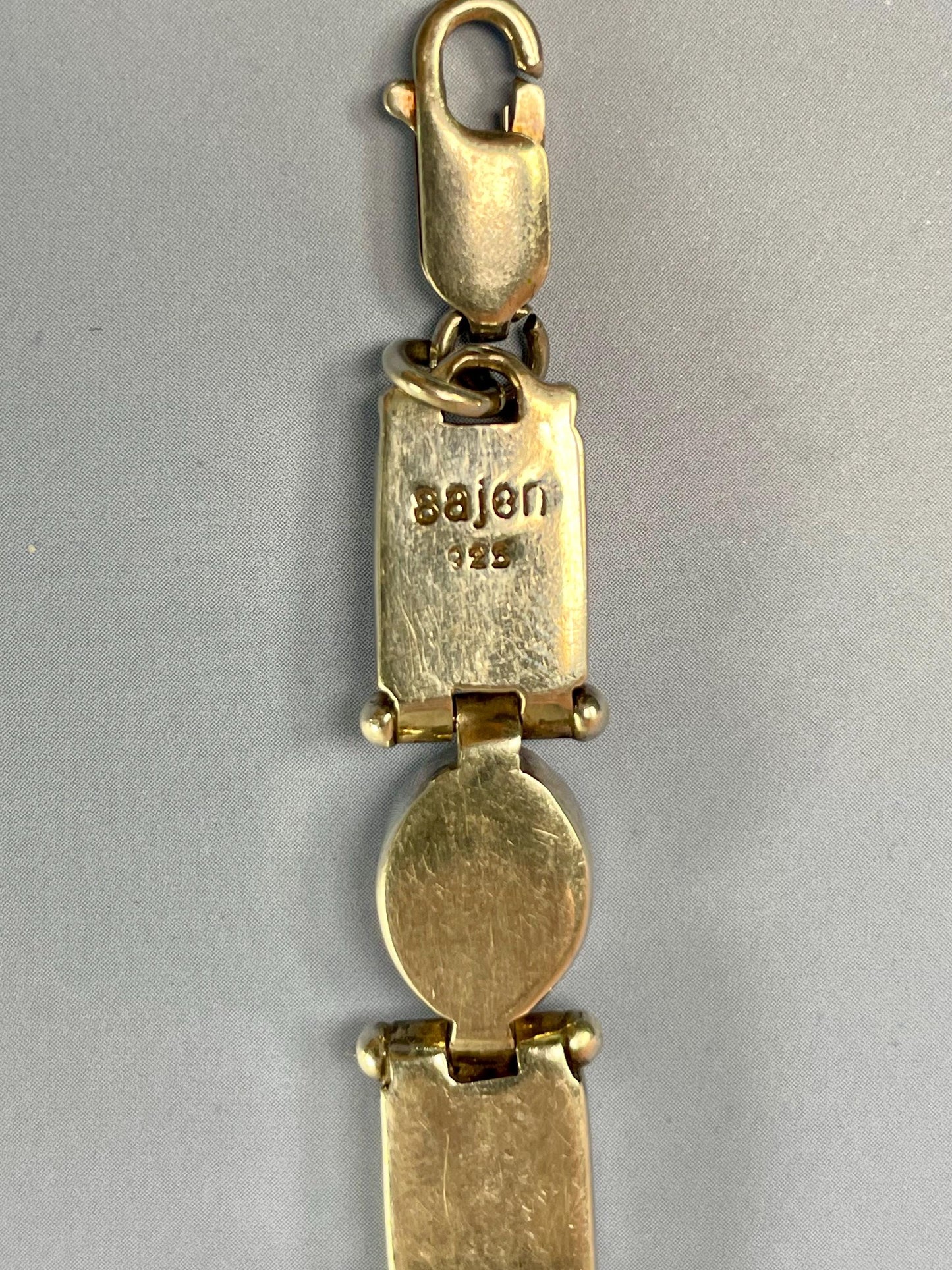 Stunning Abalone and Sterling Silver Bracelet