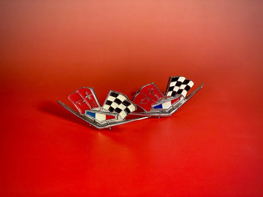 Racing Flag Drawer Pulls  Set of 2