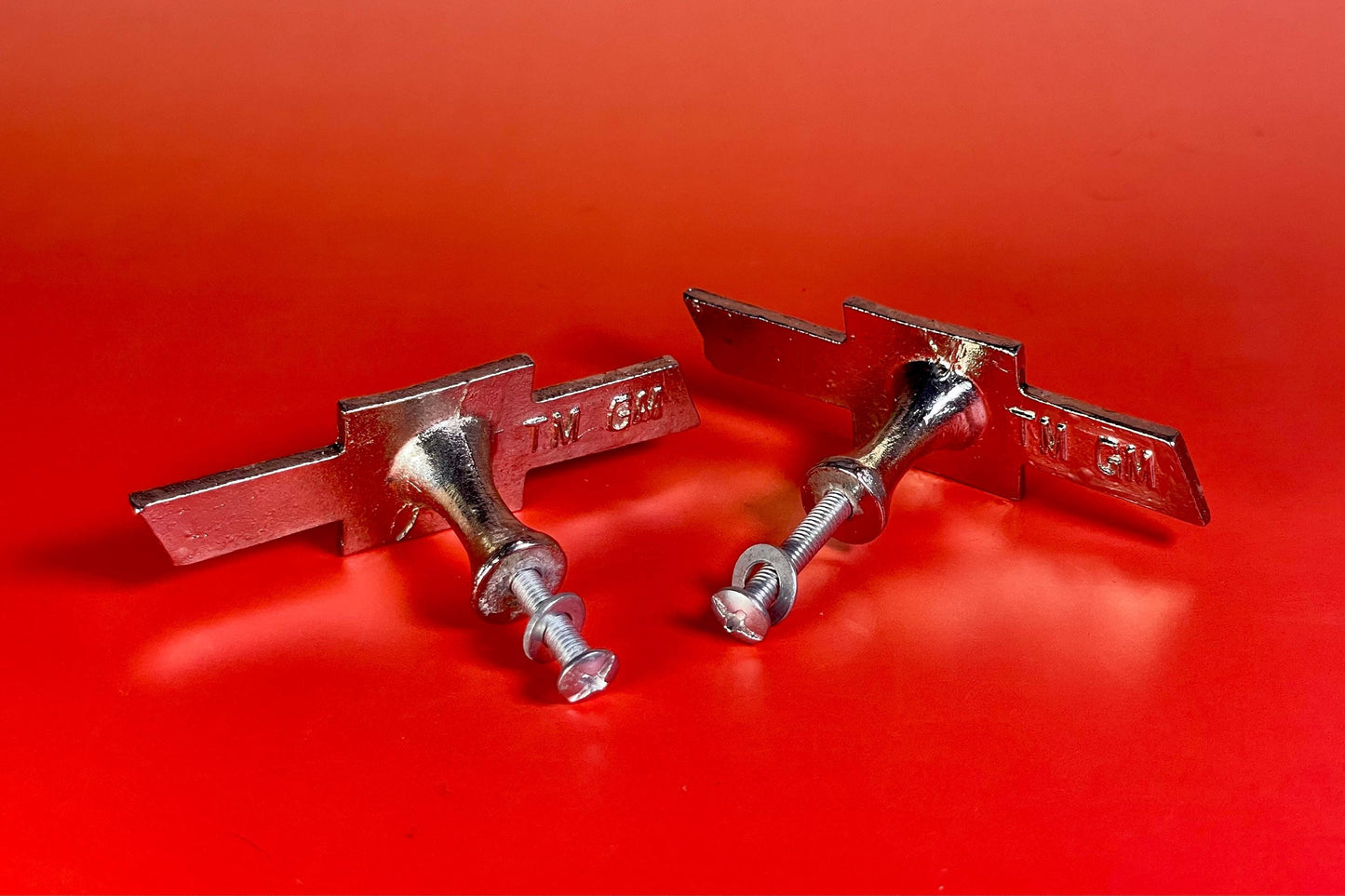 Classic Chevrolet-Inspired Set of 2.25-Inch Drawer Pulls for Car Lovers