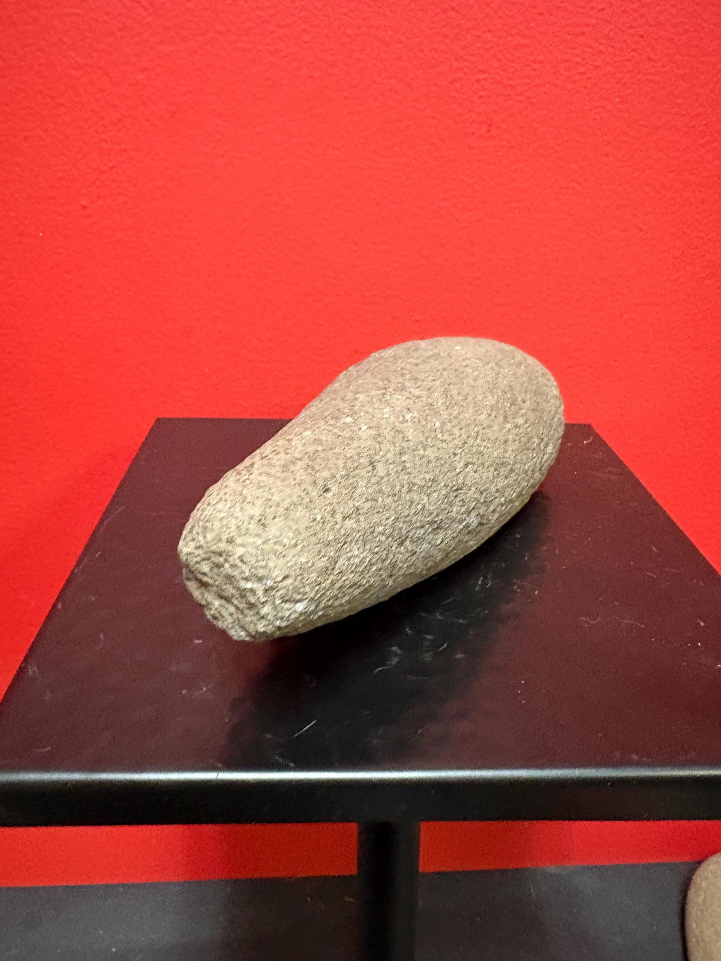 7 inch high authentic antique indigenous first nations Pacific Northwest Coast stone  plummet tool  from Vancouver Island collection