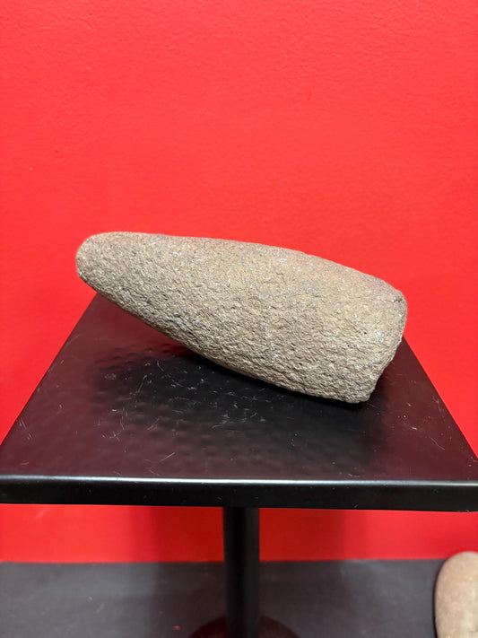 7 inch high authentic antique indigenous first nations Pacific Northwest Coast stone  plummet tool  from Vancouver Island collection