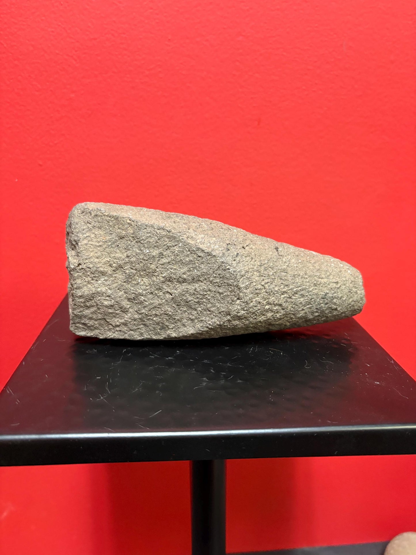 7 inch high authentic antique indigenous first nations Pacific Northwest Coast stone  plummet tool  from Vancouver Island collection