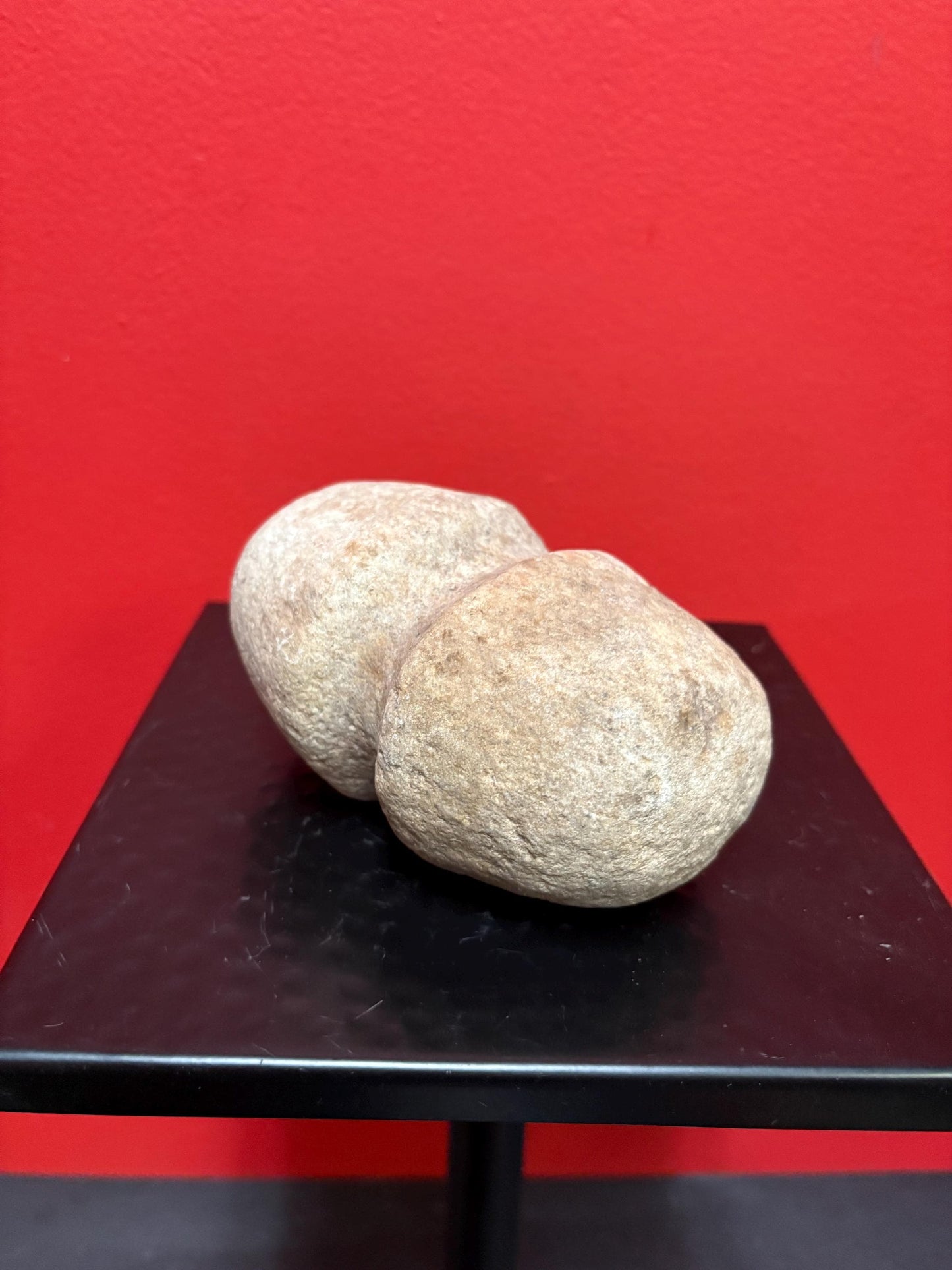 5 inch high authentic antique indigenous first nations Pacific Northwest Coast stone  plummet tool  from Vancouver Island collection