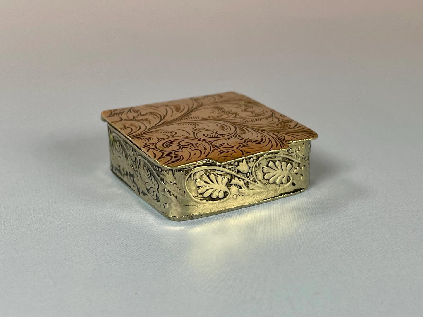 Antique Italian untested Silver box  1.25 inches  good value