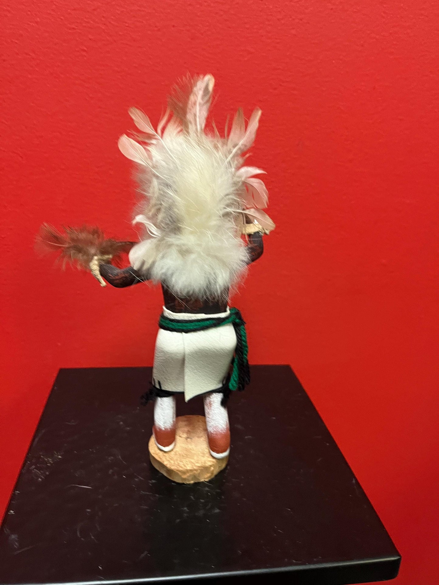 8 inch hopi kachina doll  signed   cracked base otherwise great condition   wow