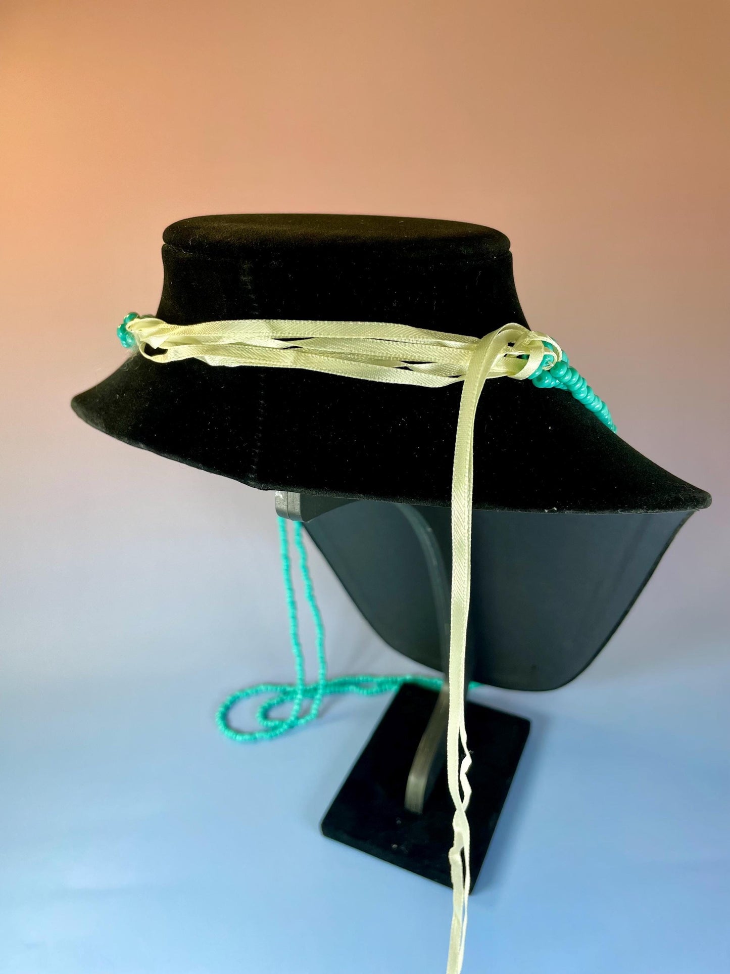 Elegant Turquoise Beaded Layered Necklace