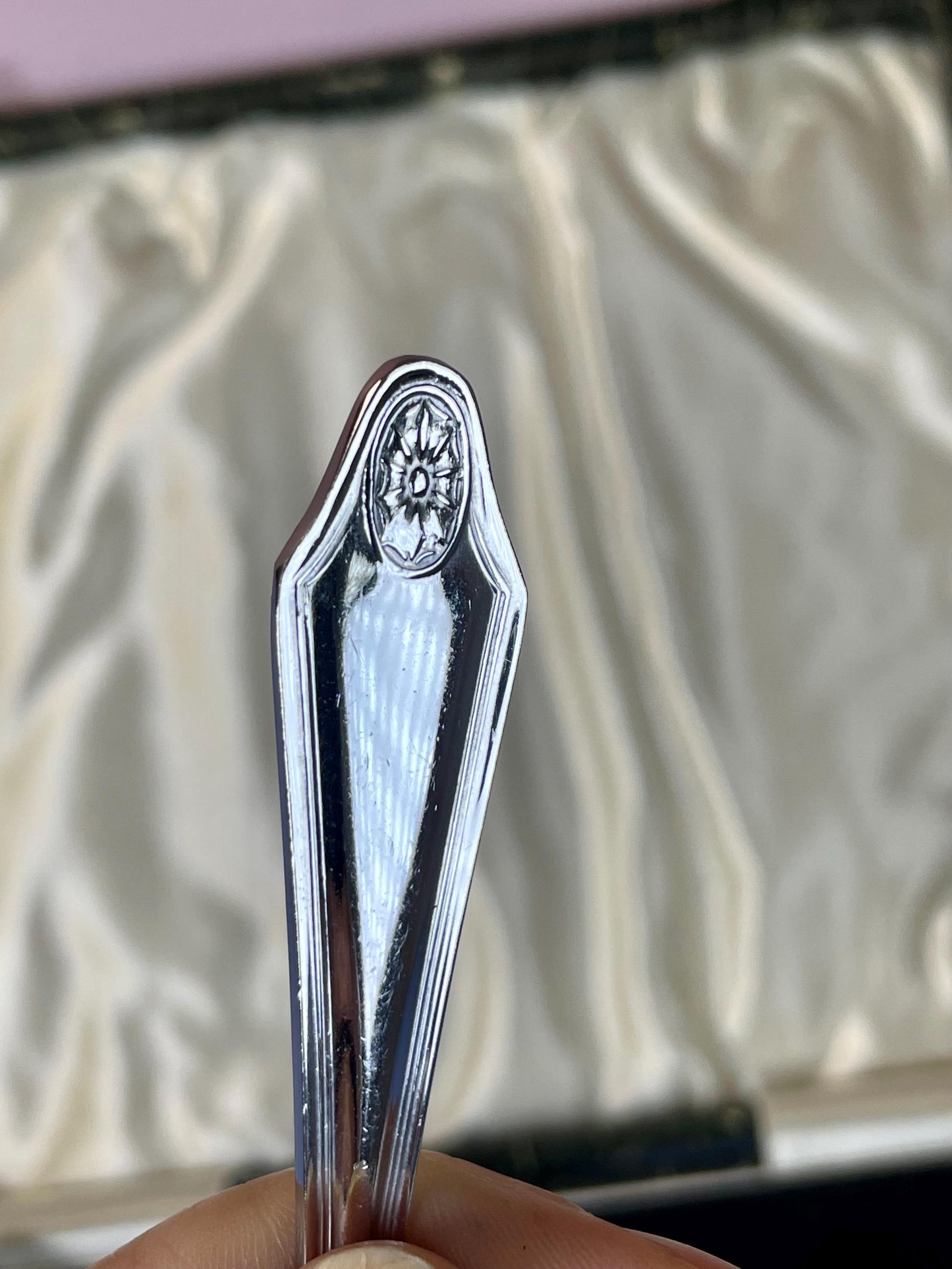 Silver-Plated Grapefruit Spoons Set  5.75 in  in Case