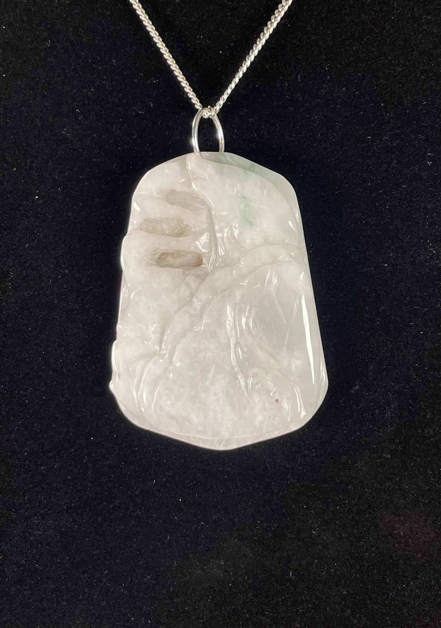 Chinese Jade pendant  17.75 inch Necklace