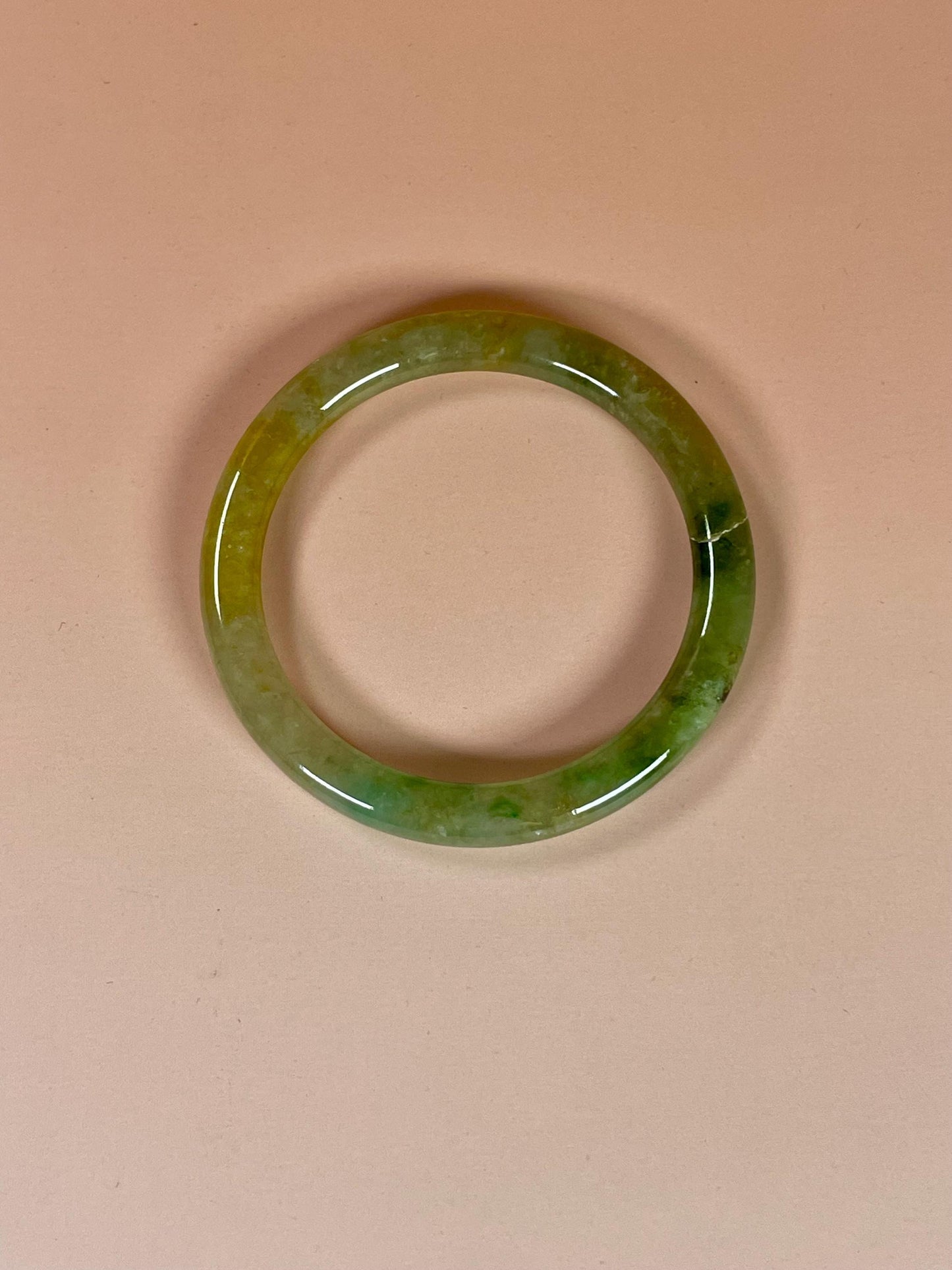 Fabulous 2.5 inch Authentic Chinese Jade Bangle #5