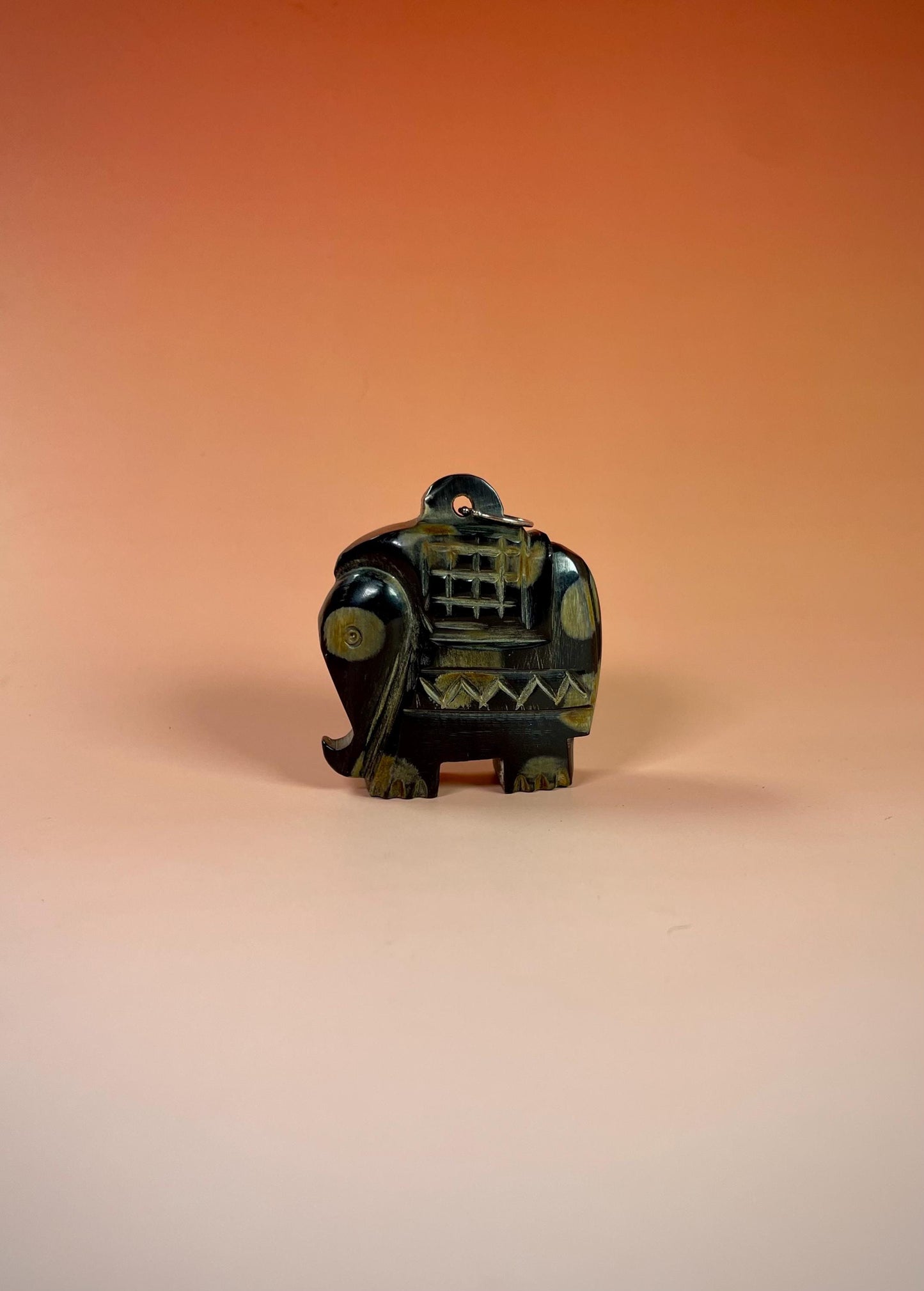 2 inch Horn Elephant Necklace Pendant