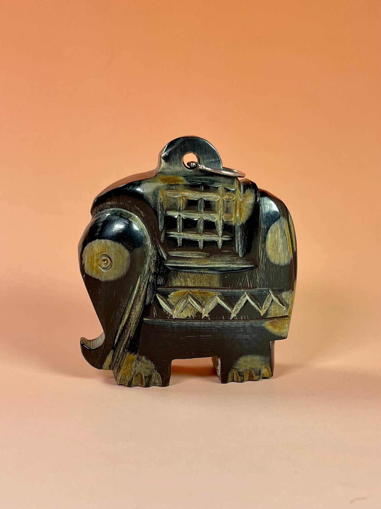 2 inch Horn Elephant Necklace Pendant