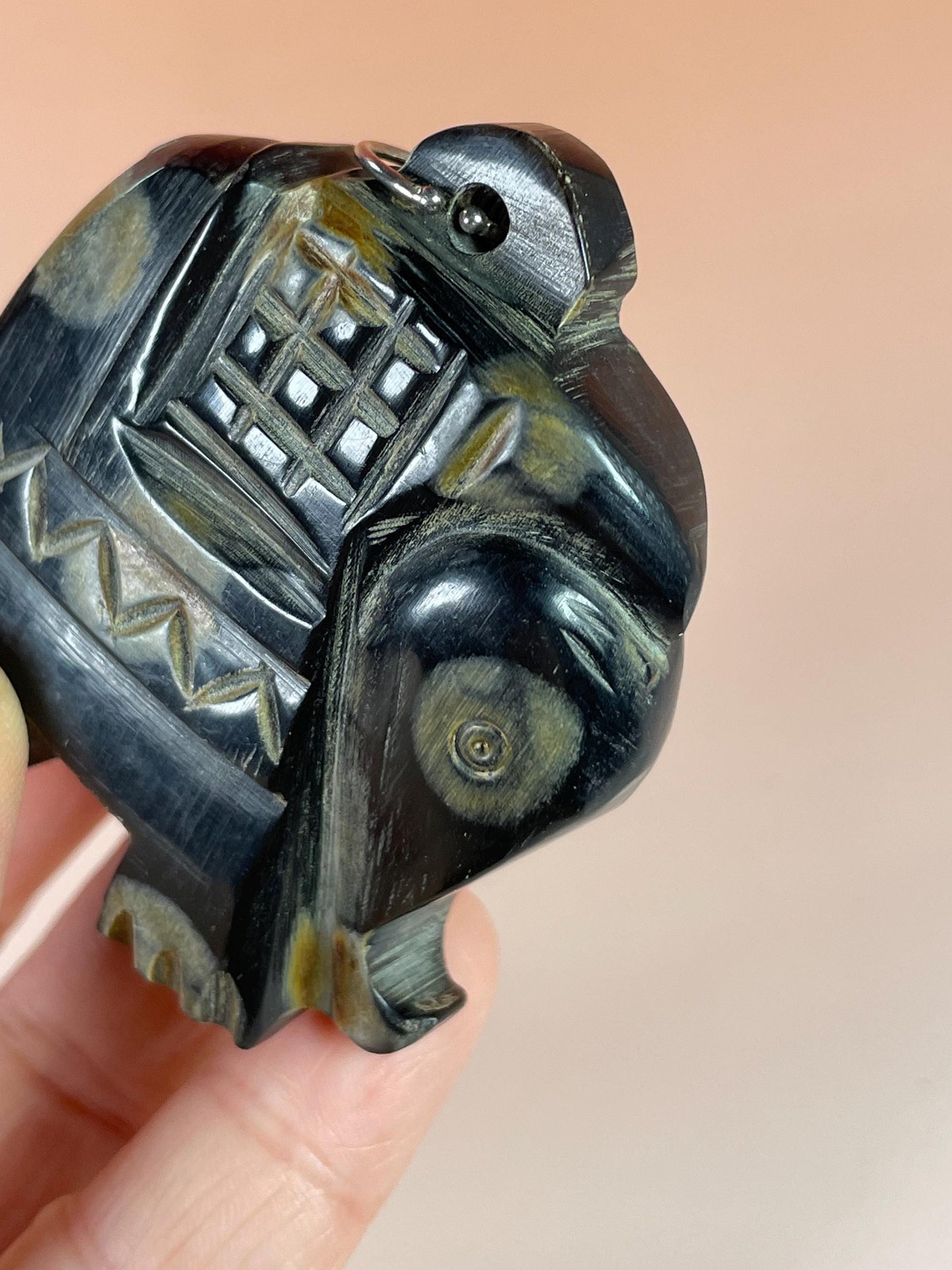 2 inch Horn Elephant Necklace Pendant