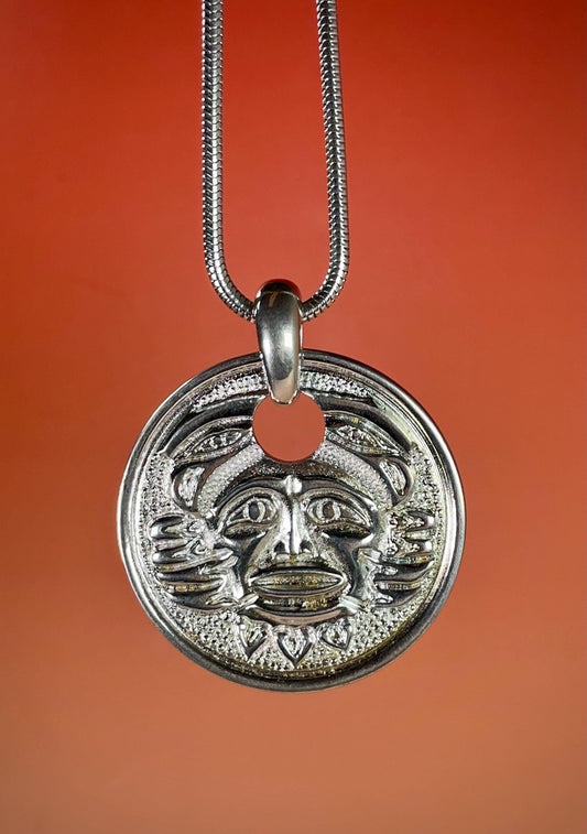 Pendant Necklace with Indigenous Design