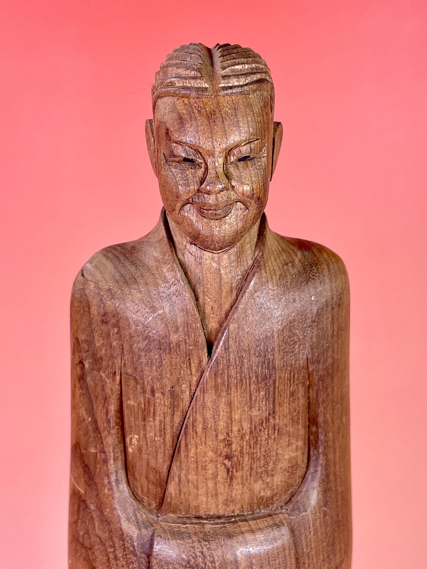 8.5 inch Asian Wooden Carved Statue