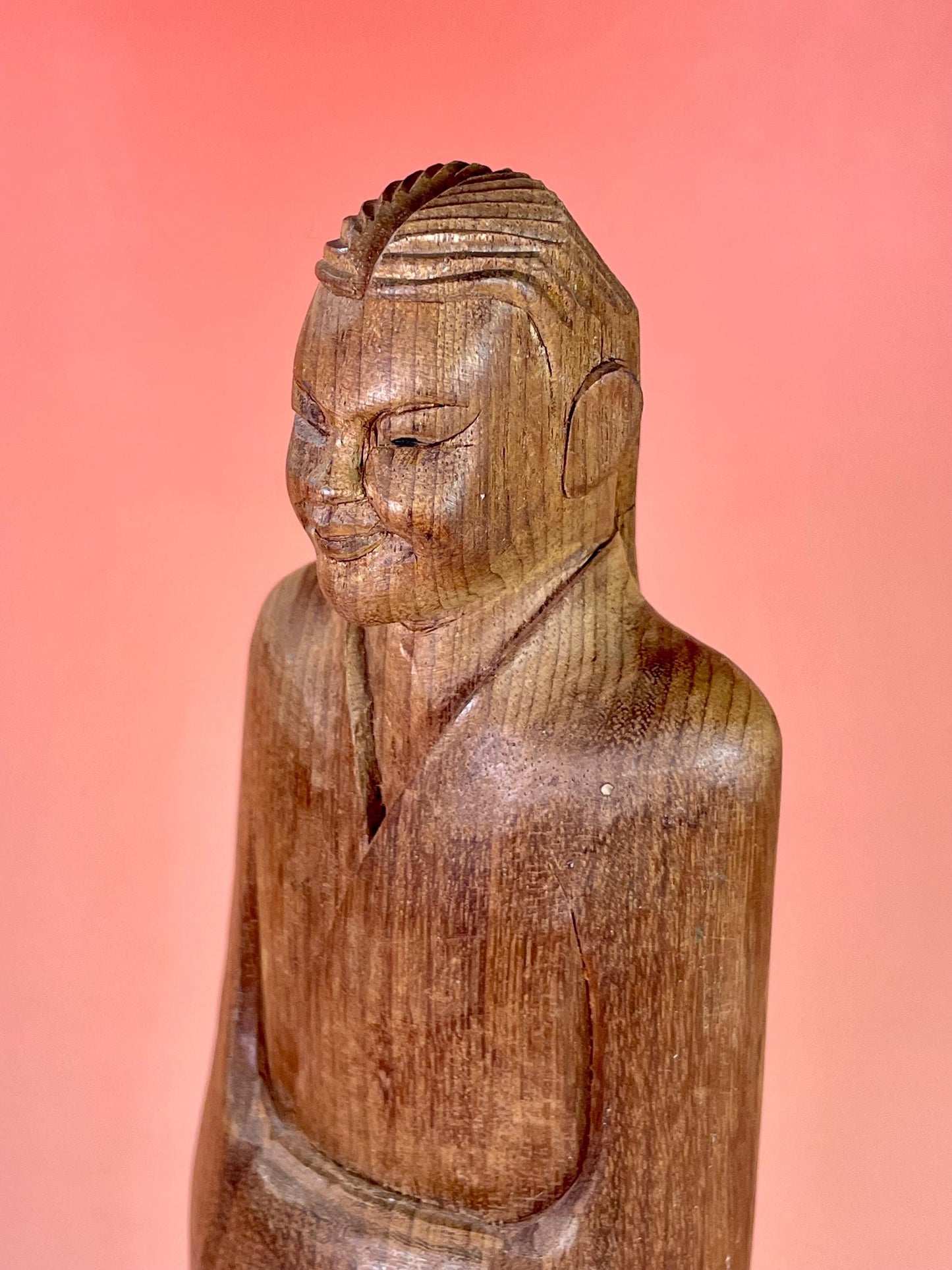 8.5 inch Asian Wooden Carved Statue