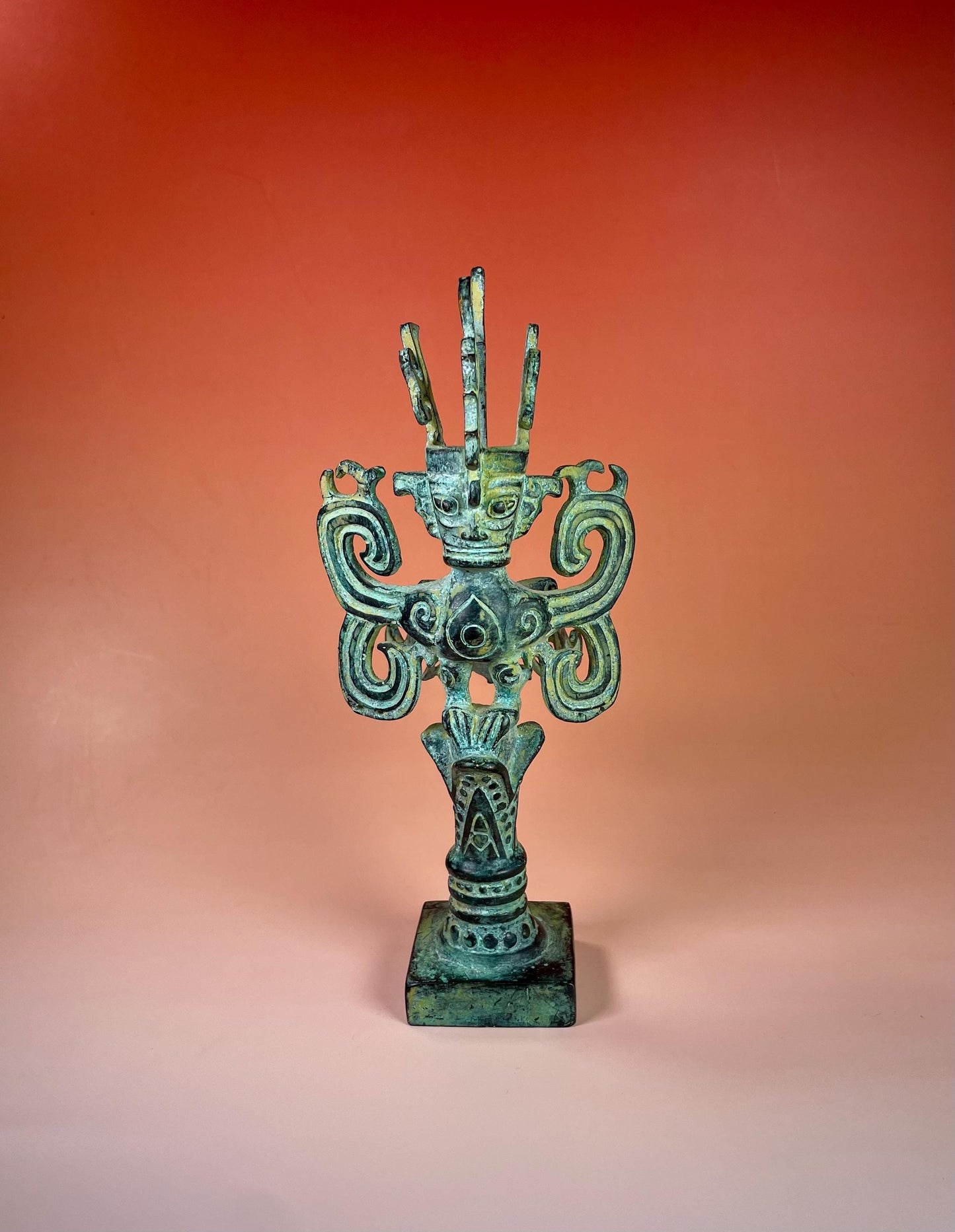 8 Bronze Southeast Asian Statue with Beautiful Patina