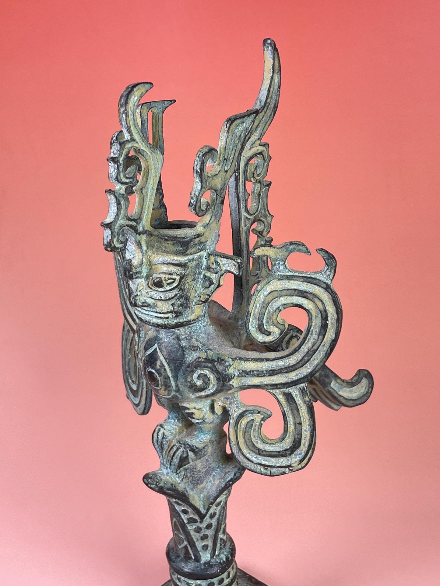8 Bronze Southeast Asian Statue with Beautiful Patina