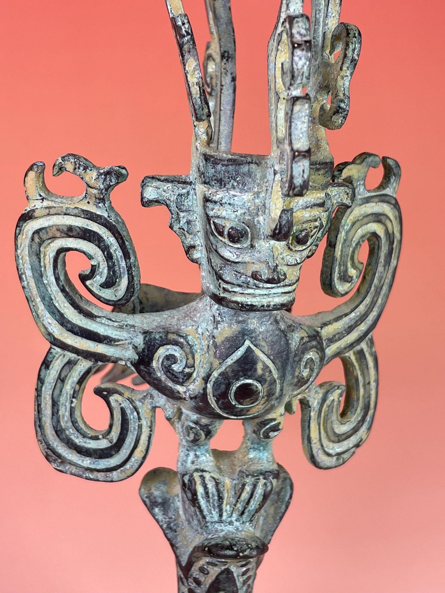 8 Bronze Southeast Asian Statue with Beautiful Patina