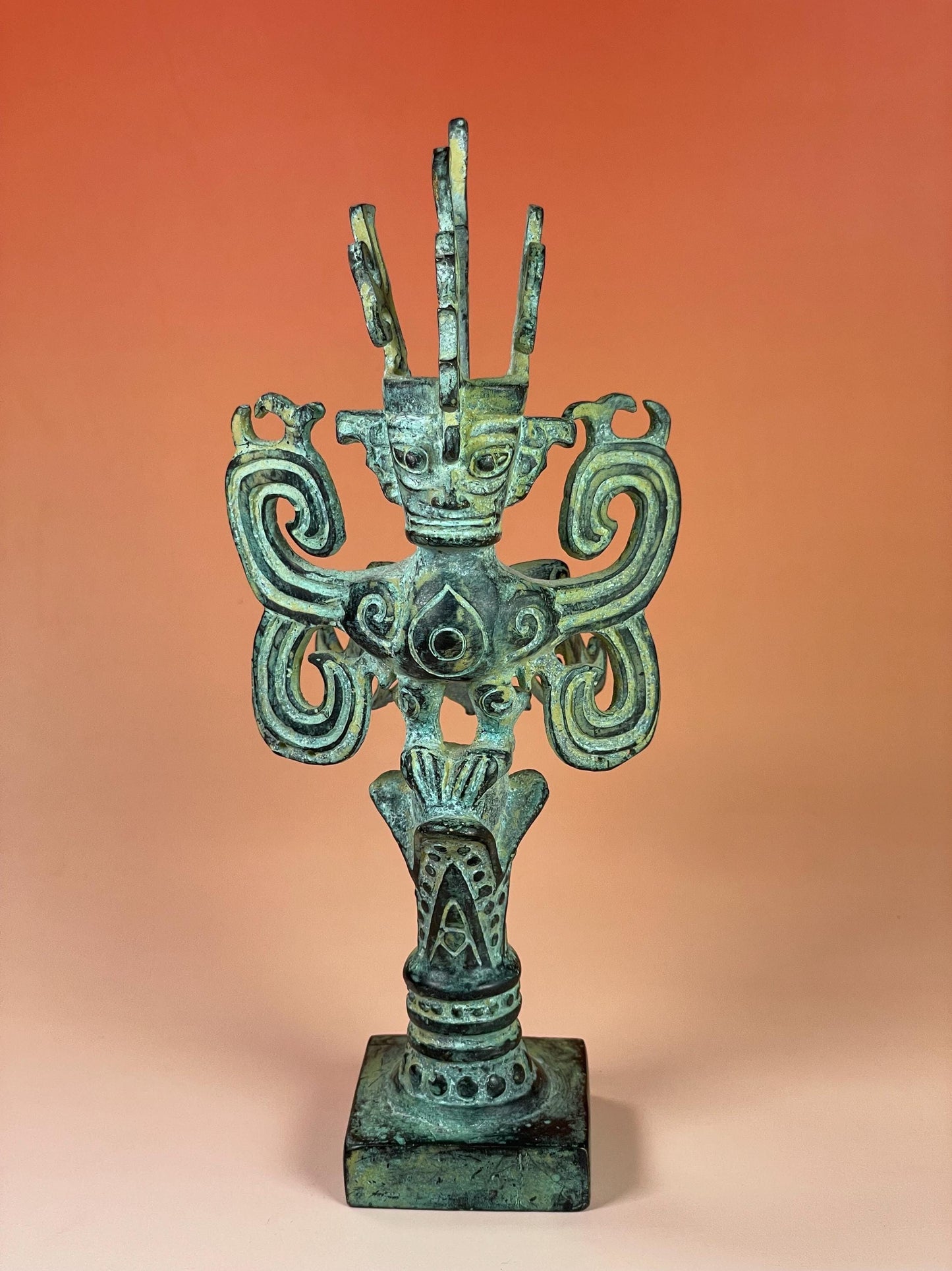 8 Bronze Southeast Asian Statue with Beautiful Patina