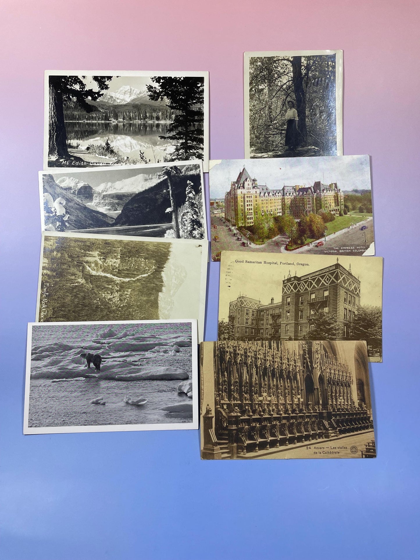 Lot of 8 Antique Postcards  Historic & Scenic Views