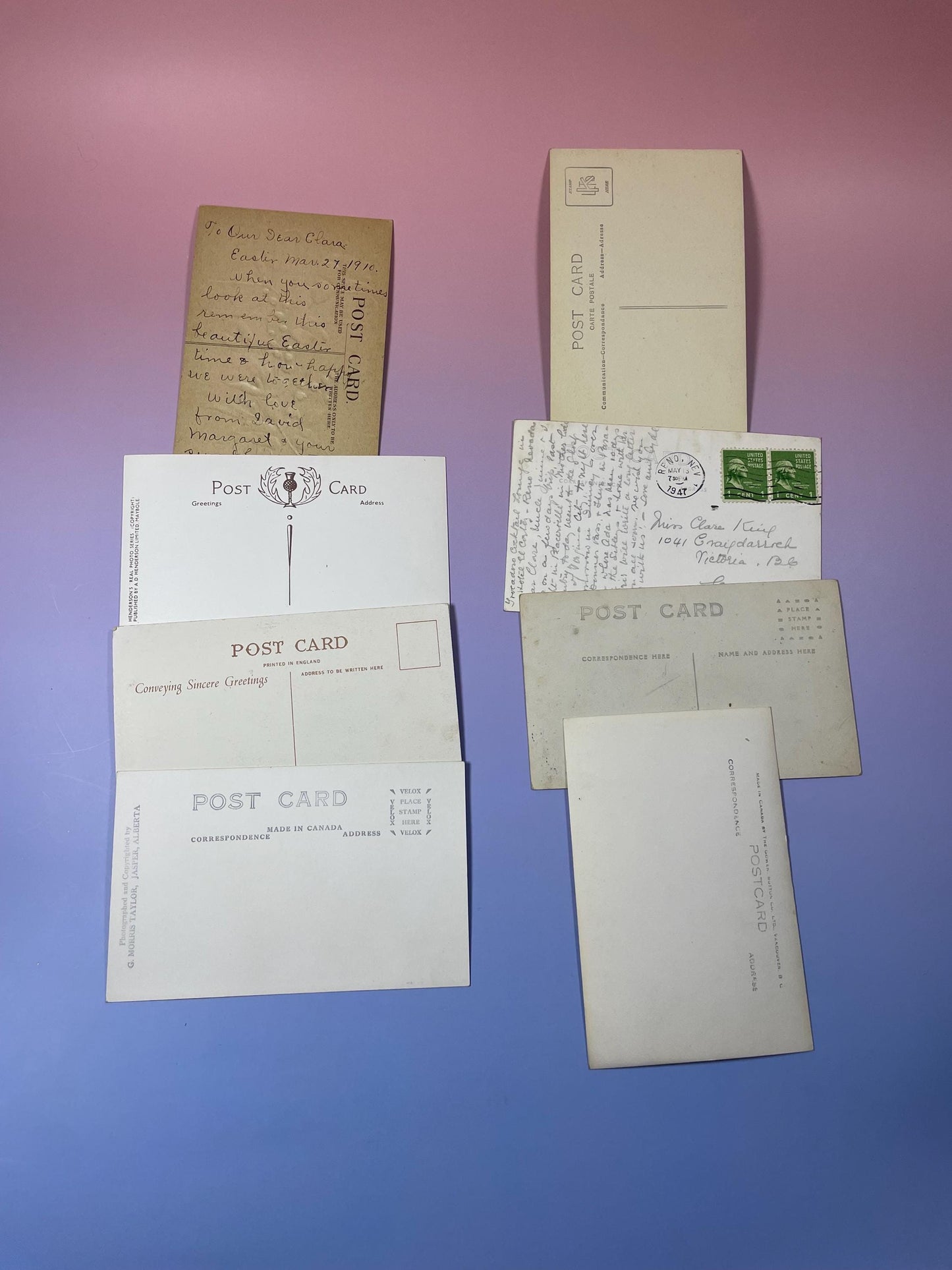 Lot of 8 Antique Postcards  Historic, Artistic and Scenic Views