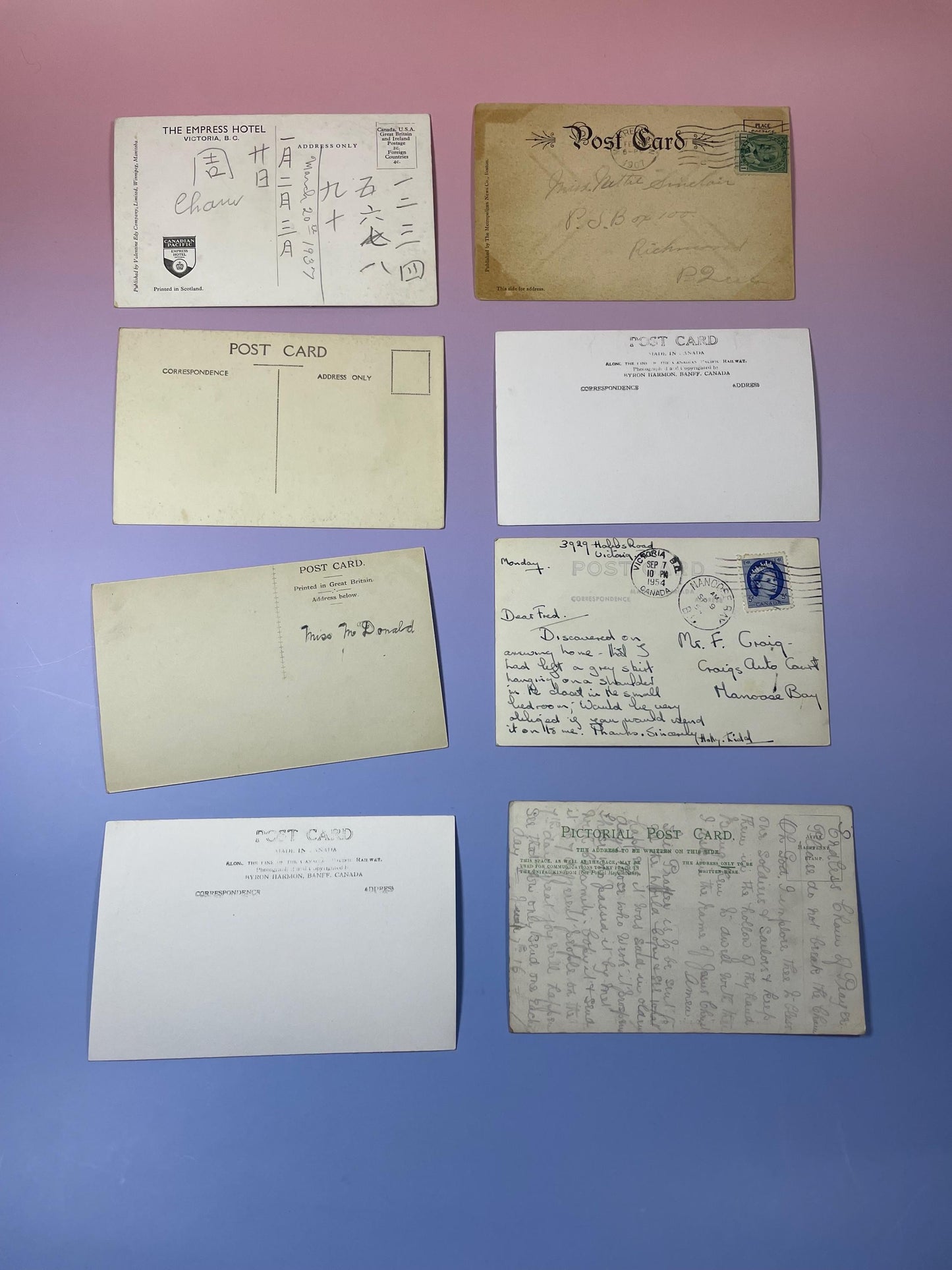 Lot of 8 Antique Postcards  Historic & Scenic Views