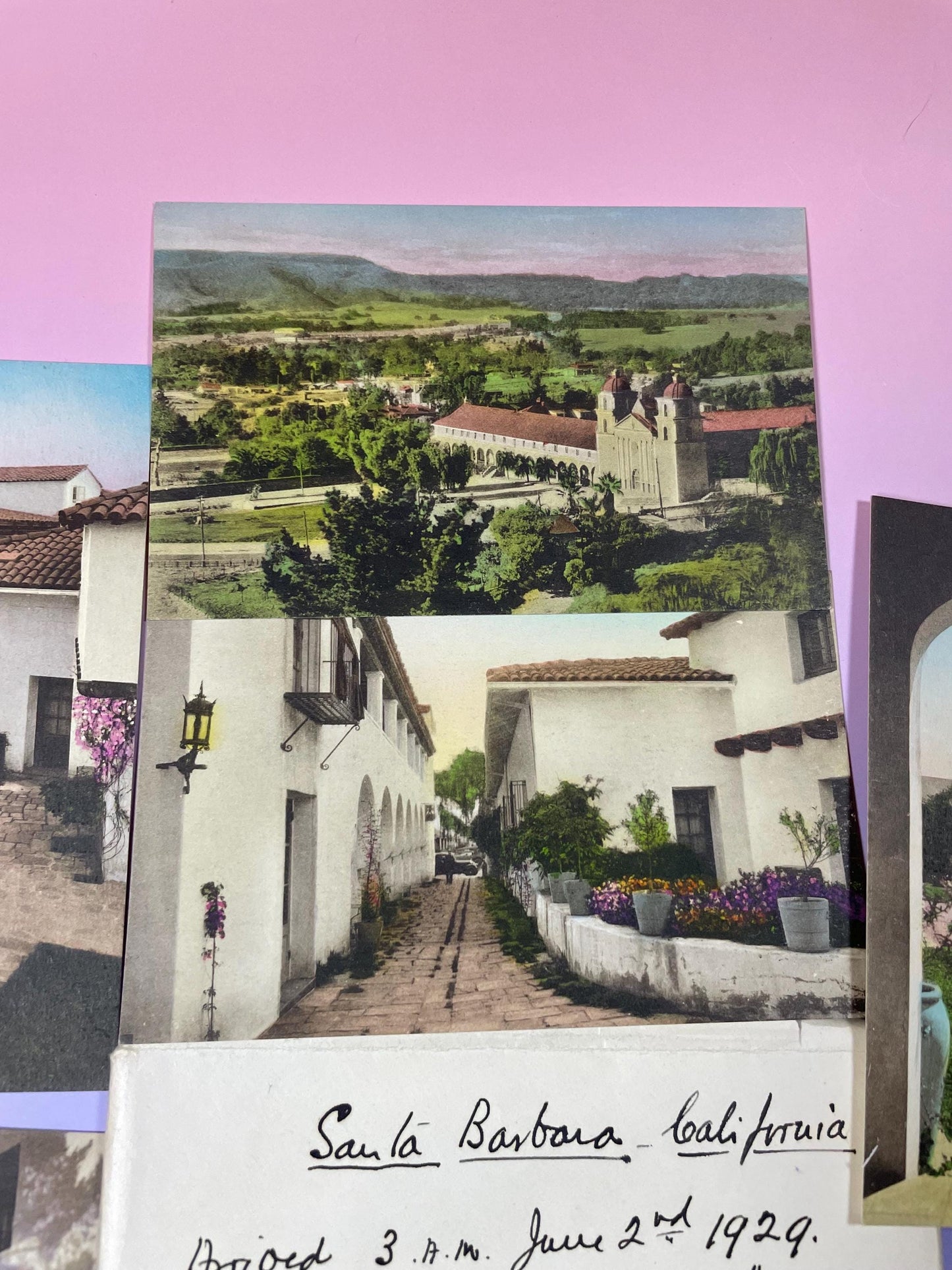 Lot of 12 Antique Postcards  Historic & Scenic Views of Santa Barbara, California