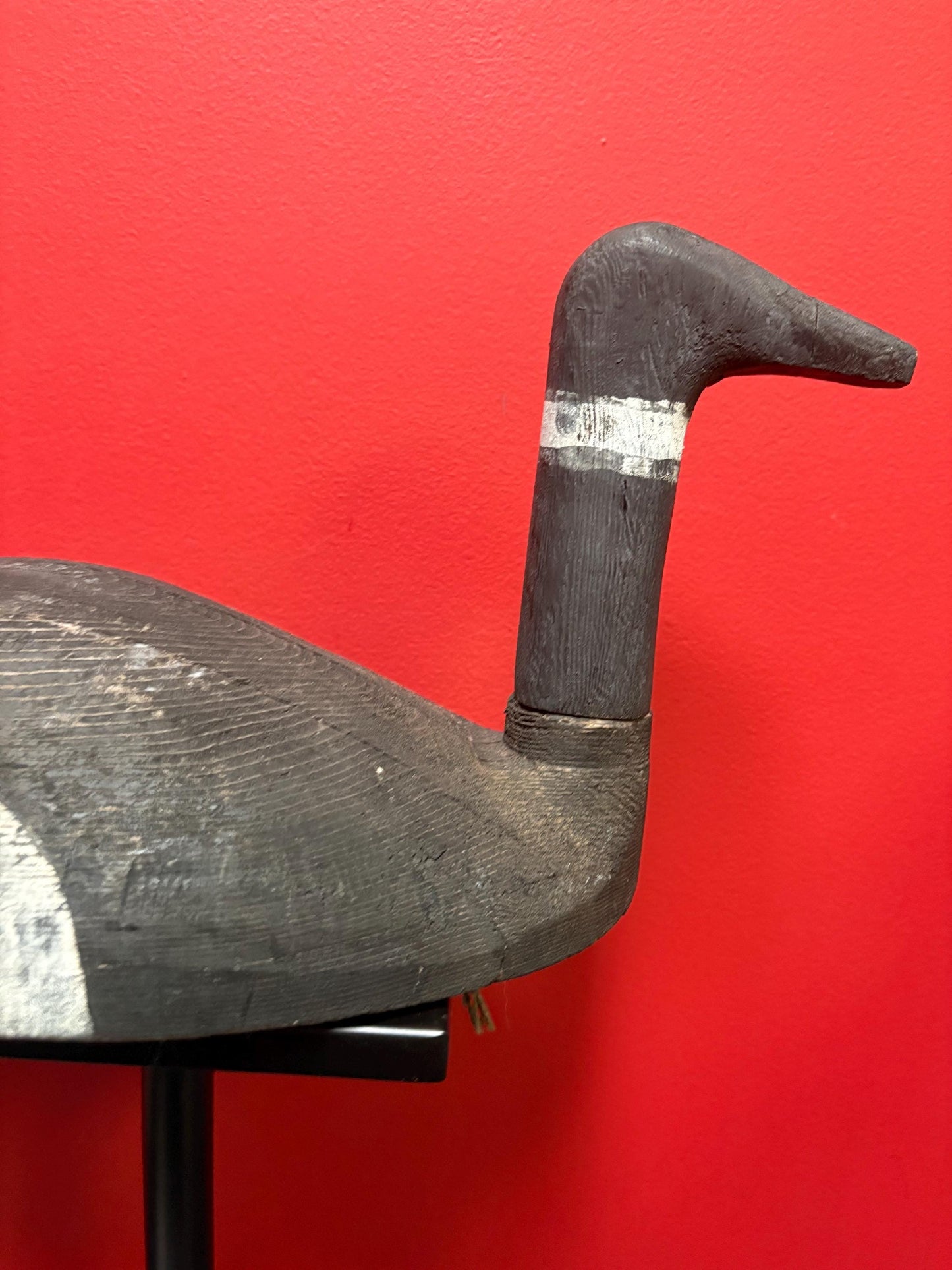 Gorgeous authentic 19 century Canadian primitive duck decoy  20 x 10 high great condition  a real masterpiece  Canadian goose