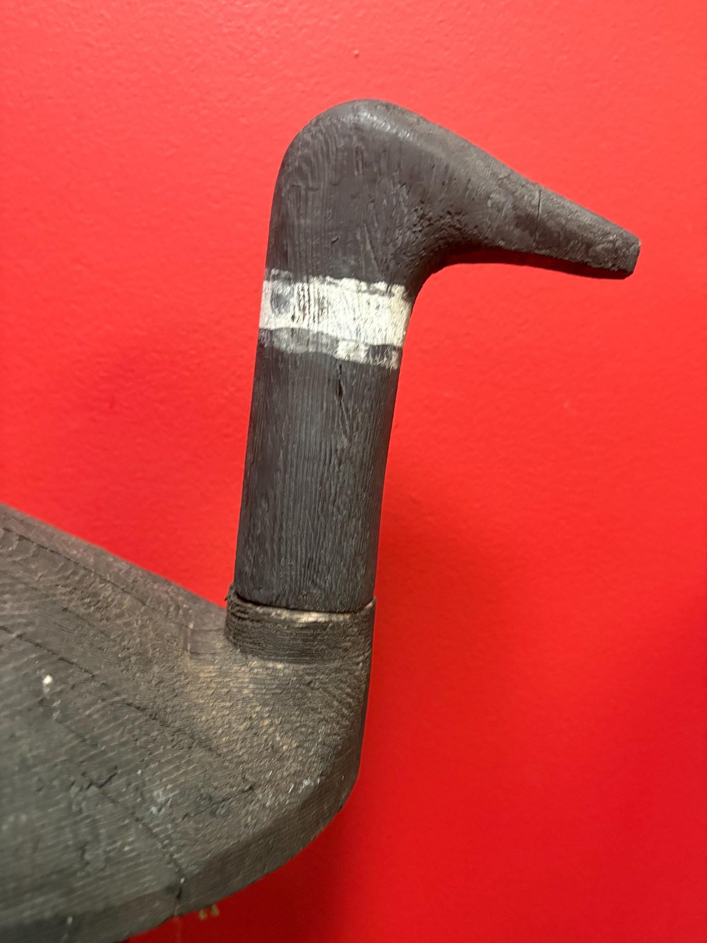 Gorgeous authentic 19 century Canadian primitive duck decoy  20 x 10 high great condition  a real masterpiece  Canadian goose