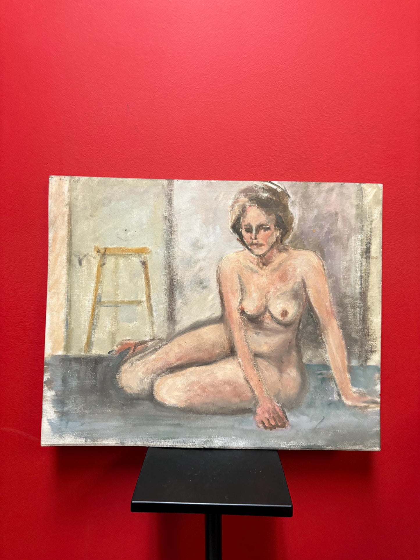 Absolutely beautiful 19th century 16 x 20 inch oil painting on board attributed to F Whale   wonderful detail in antique condition -