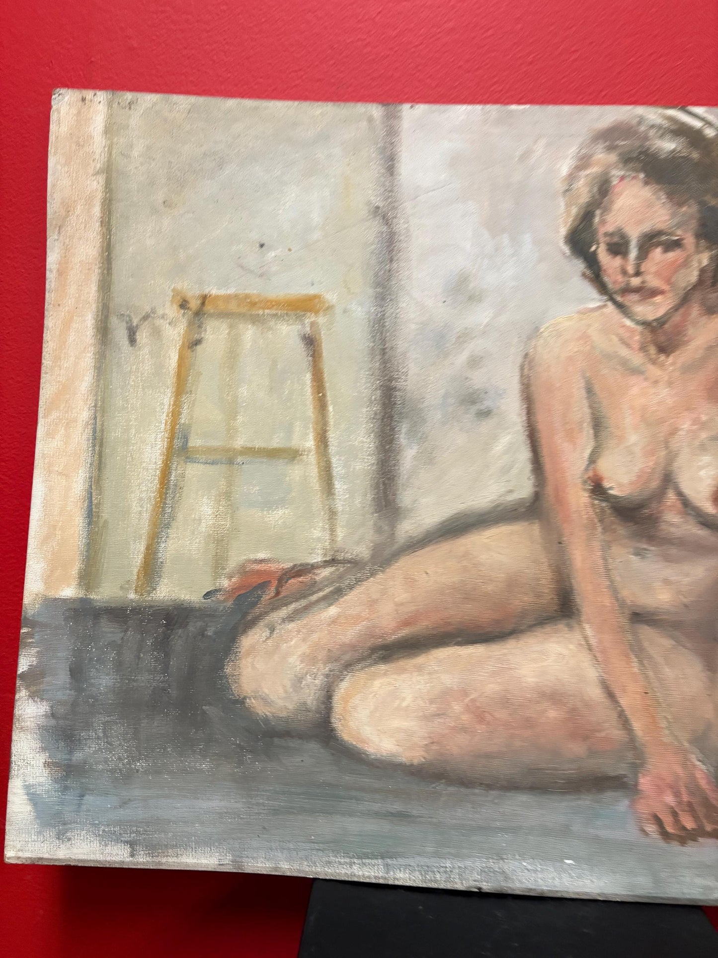 Absolutely beautiful 19th century 16 x 20 inch oil painting on board attributed to F Whale   wonderful detail in antique condition -