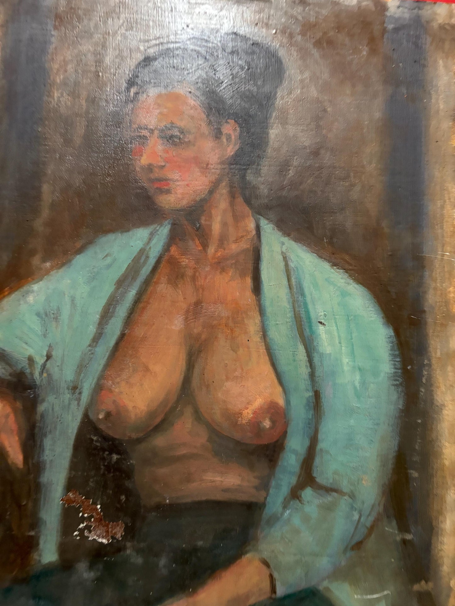 Absolutely beautiful 19th century 24 x 18“ oil painting on board by F Whale   wonderful detail in antique condition - see photos