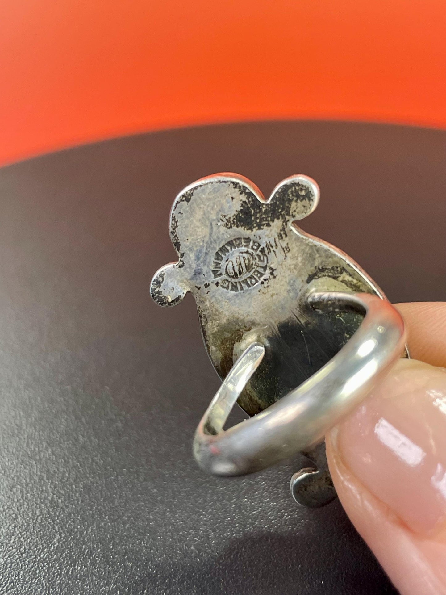 Beautiful sterling silver and gemstone ring   size 5.5  shiny and beautiful  amazing value