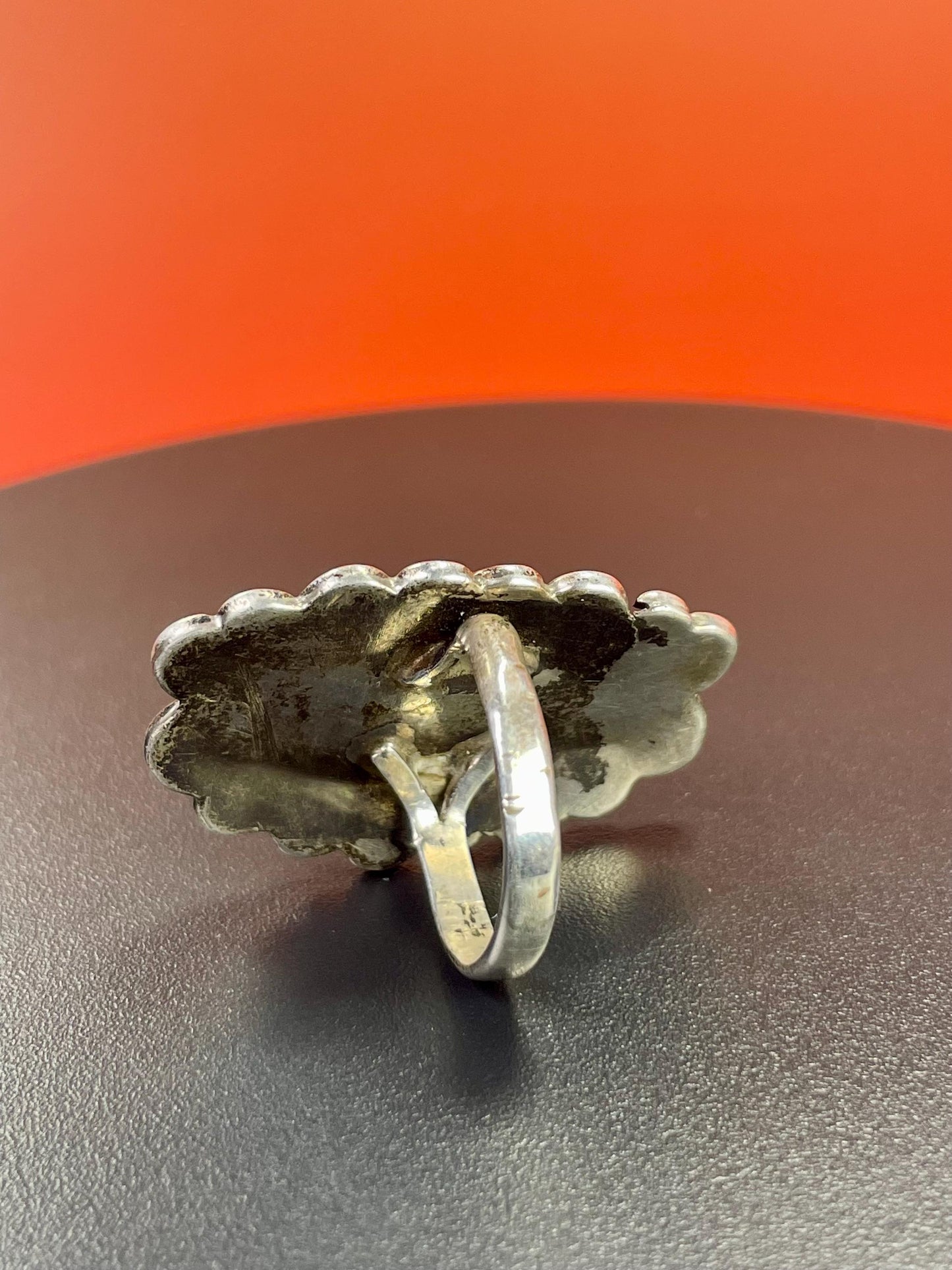 Beautiful sterling silver and gemstone ring   size 5.5  shiny and beautiful  amazing value